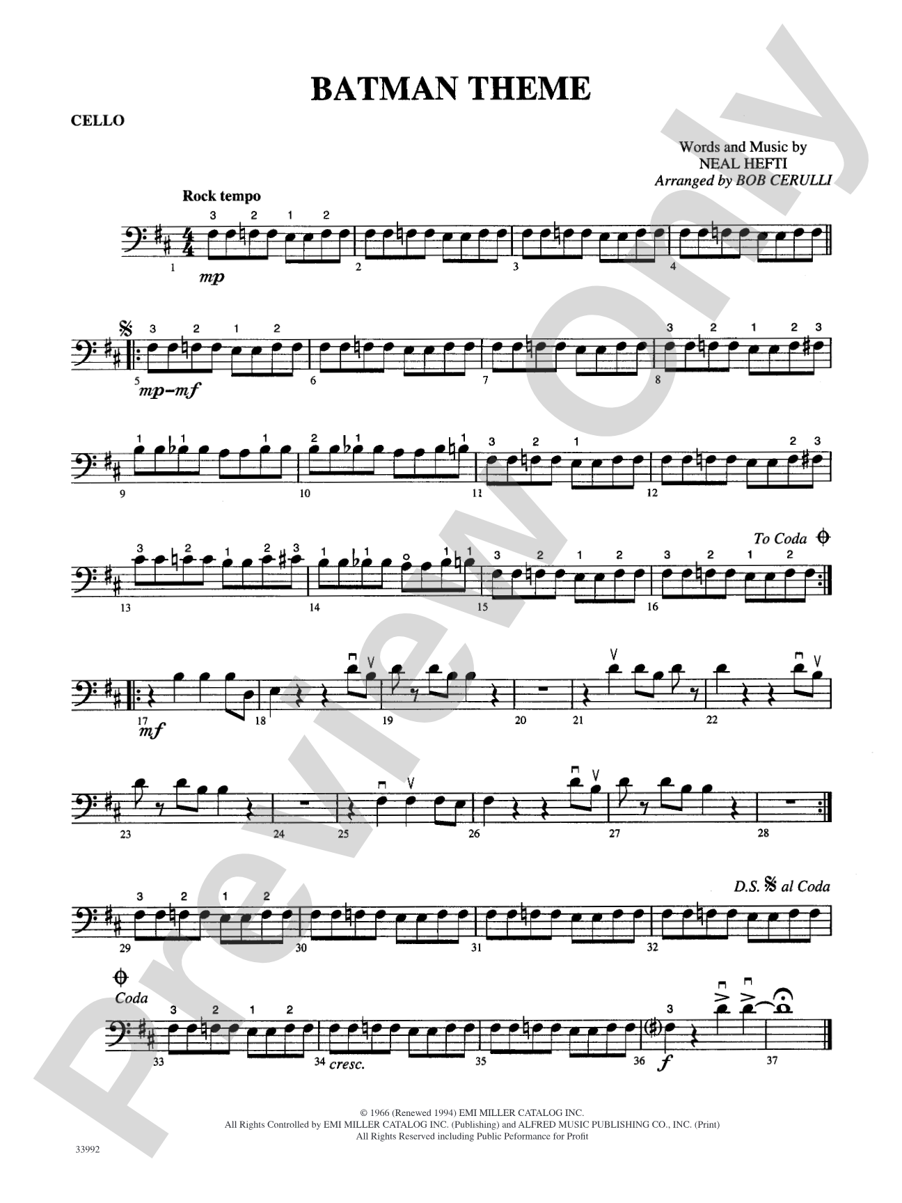 Great Themes from TV and Movies: Cello