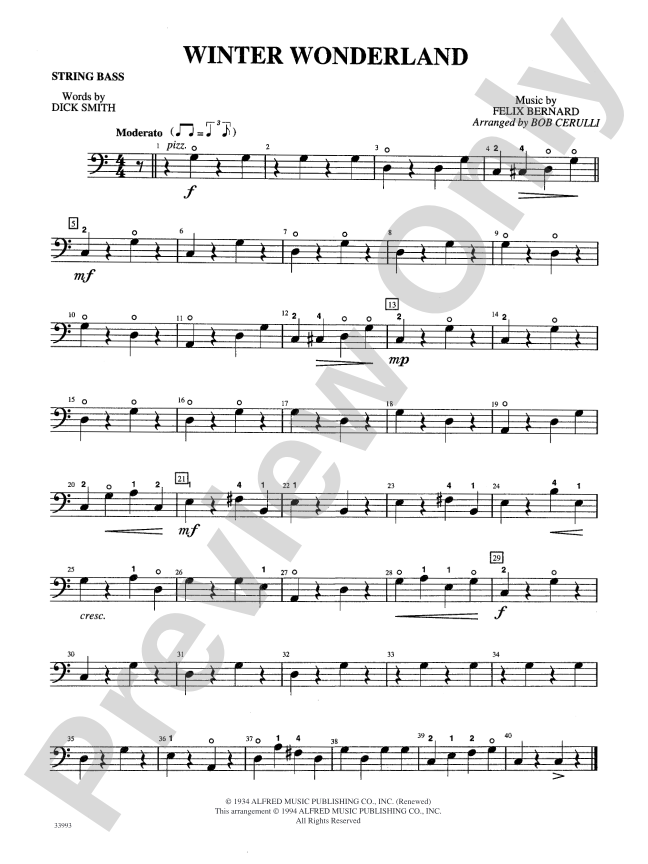 Classics for a Christmas Pops, Level 1: String Bass