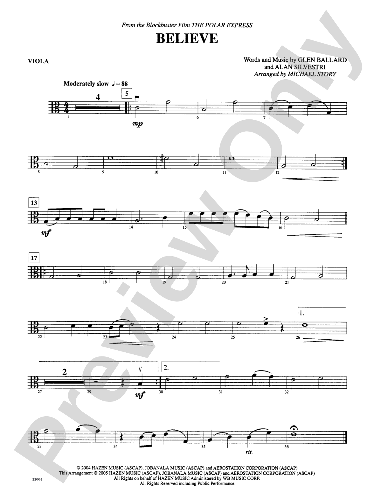 Classics for a Christmas Pops, Level 2: Viola