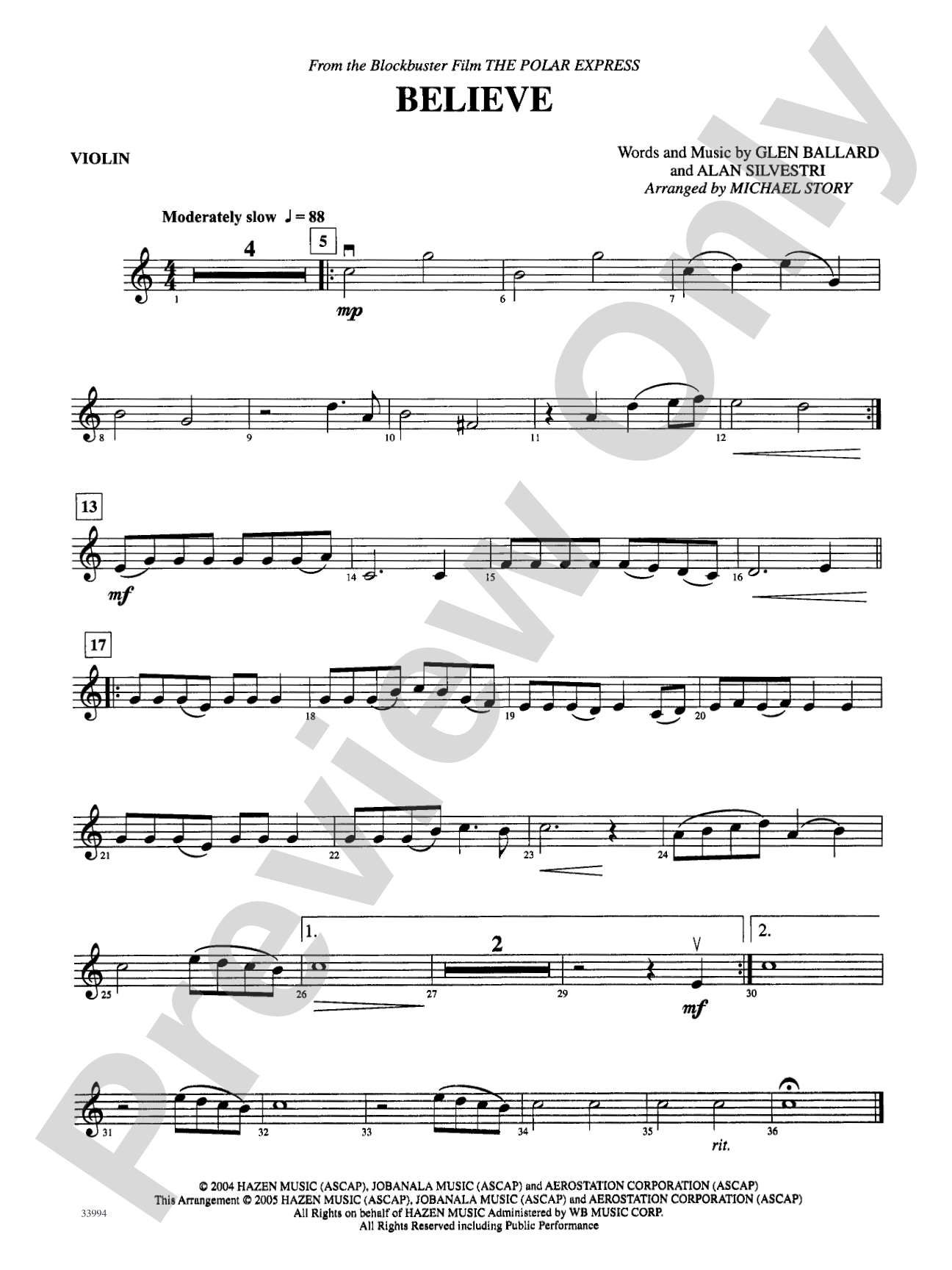 Classics for a Christmas Pops, Level 2: 1st Violin