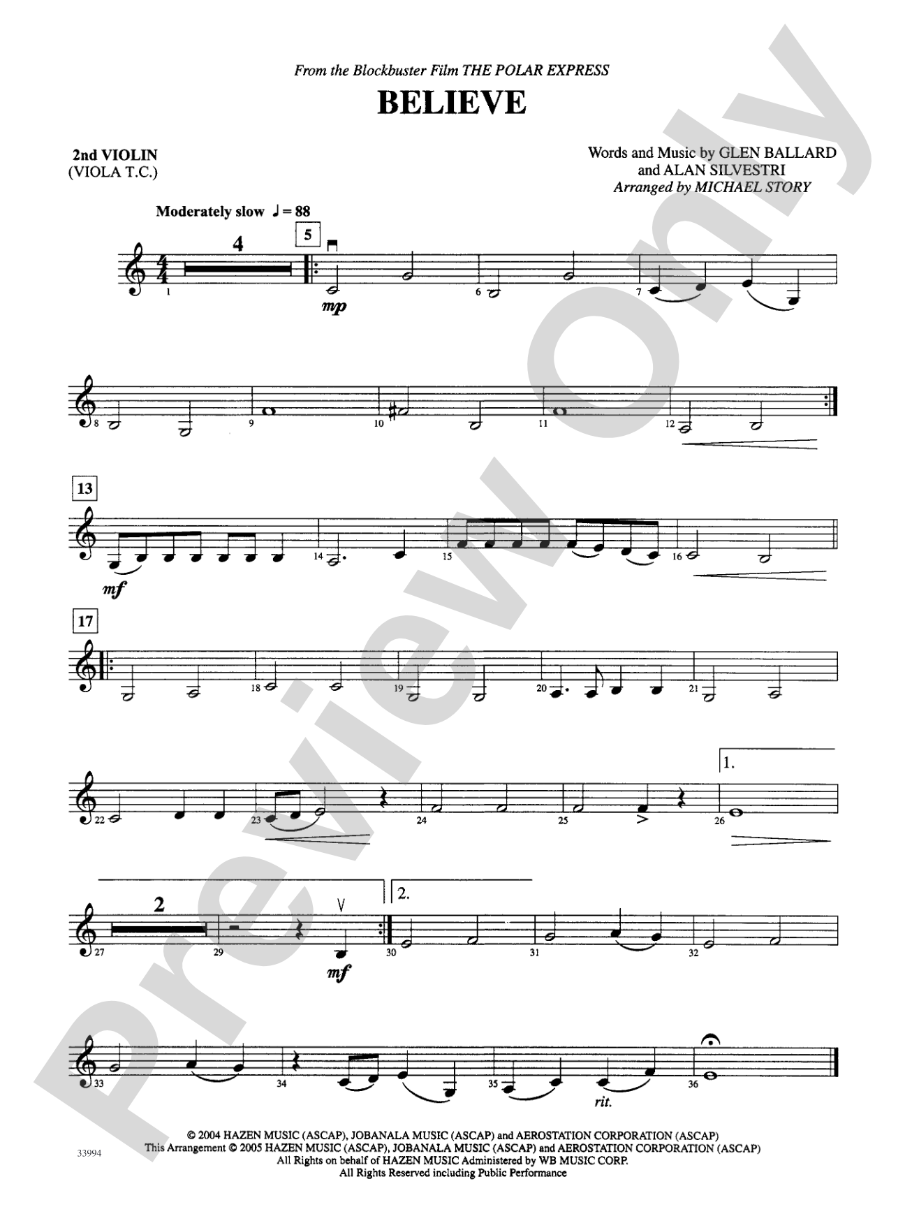 Classics for a Christmas Pops, Level 2: 2nd Violin