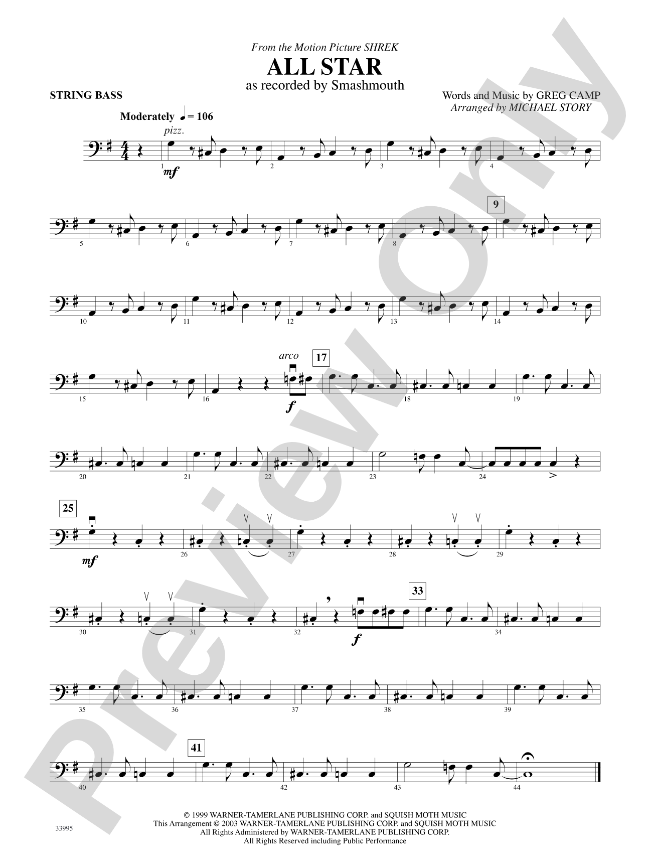 Great Movie Themes: String Bass