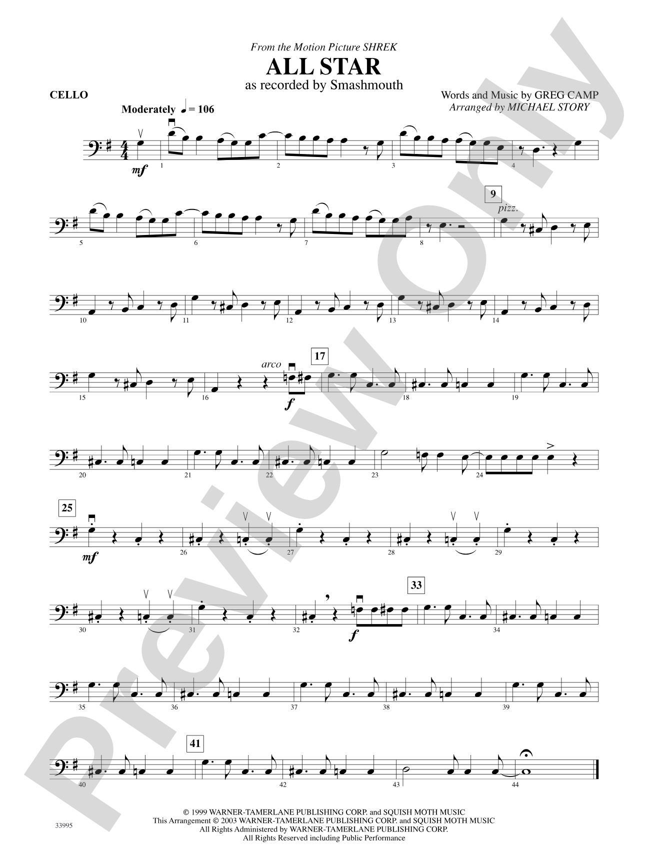 Great Movie Themes: Cello