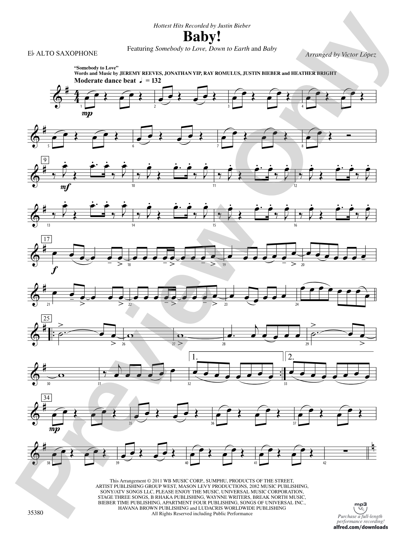 Baby!: E-flat Alto Saxophone