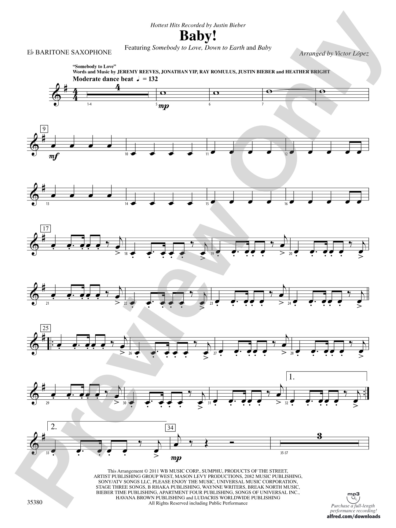 Baby!: E-flat Baritone Saxophone