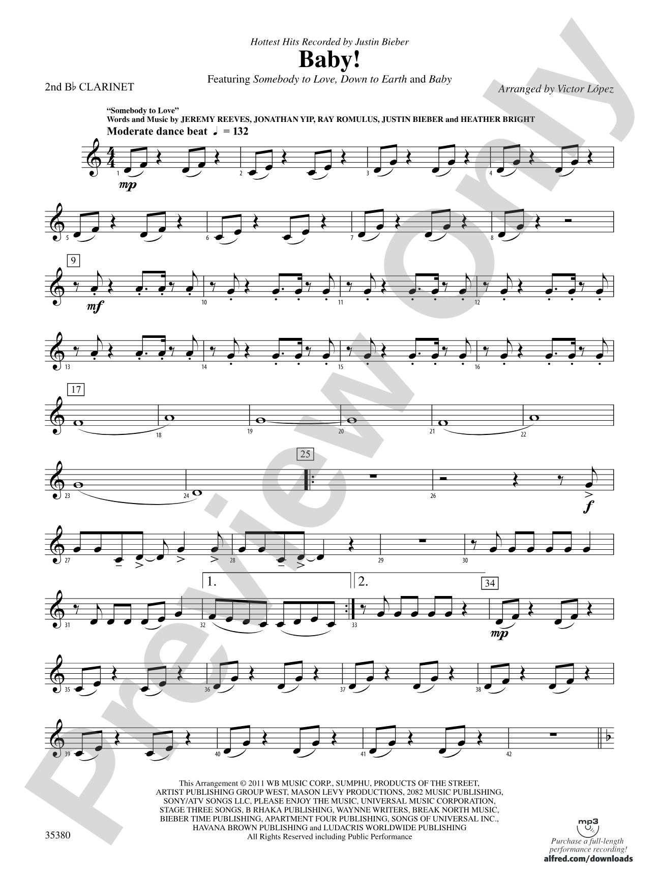 Baby!: 2nd B-flat Clarinet