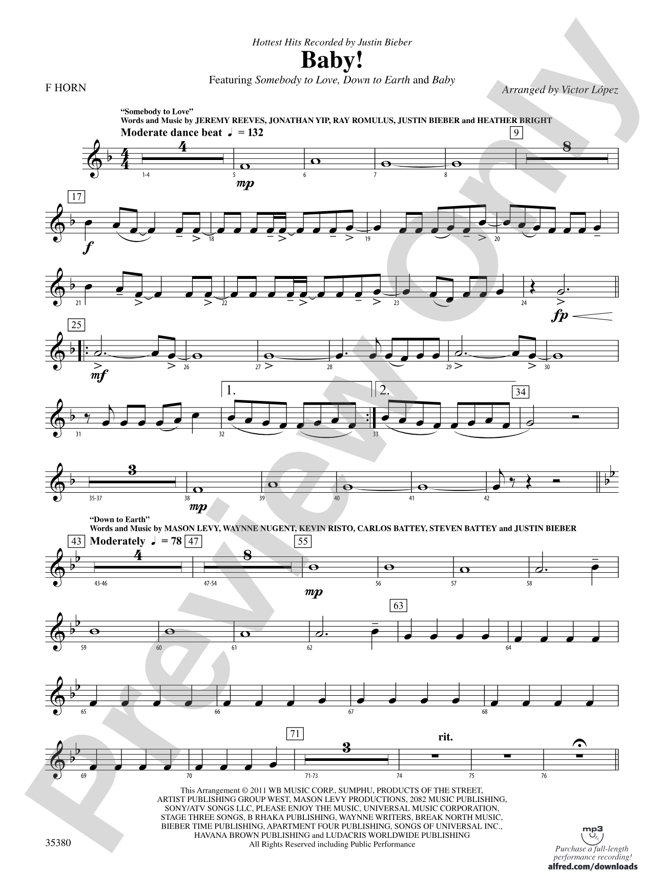 Baby!: 1st F Horn
