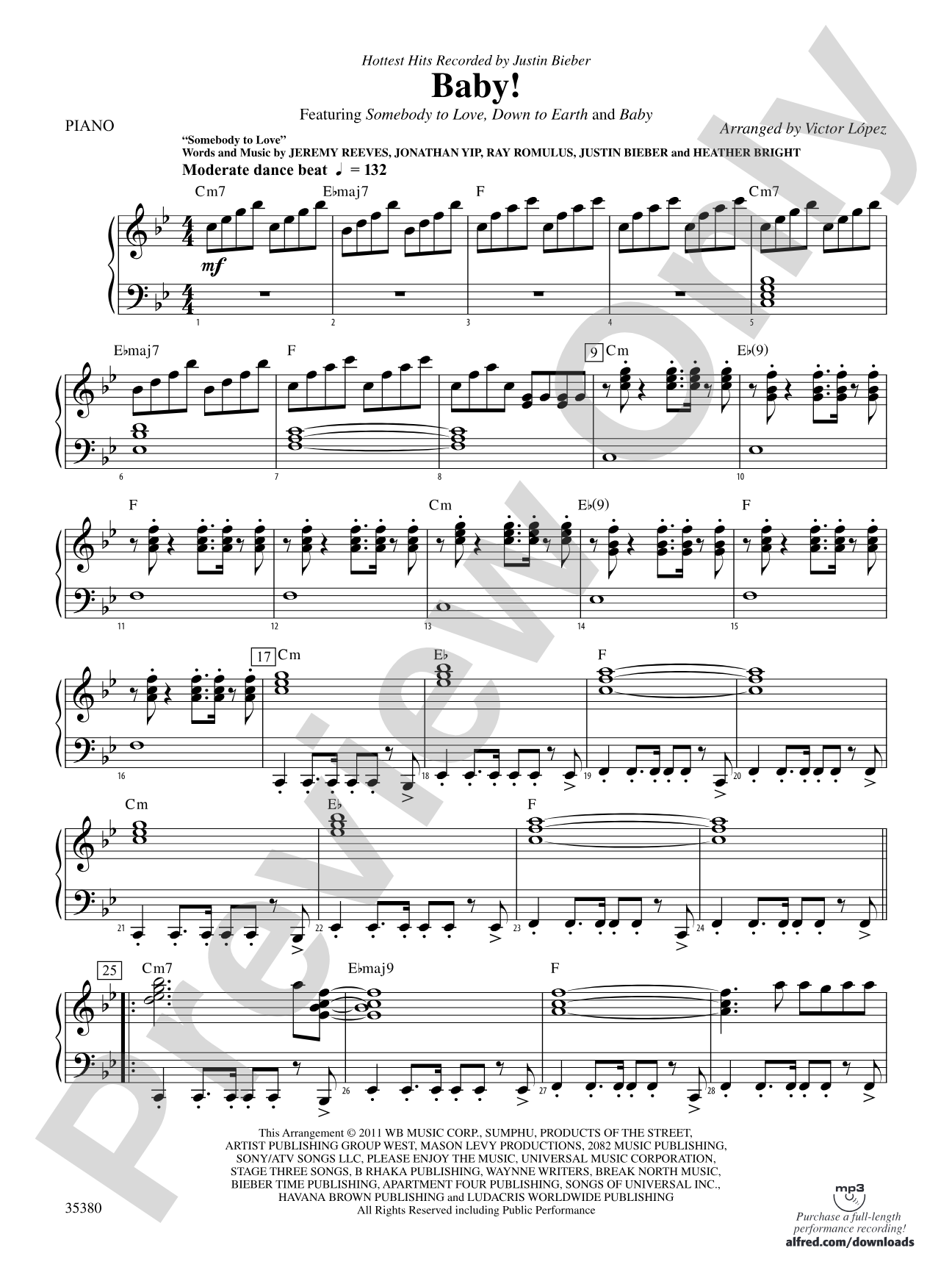 Baby!: Piano Accompaniment