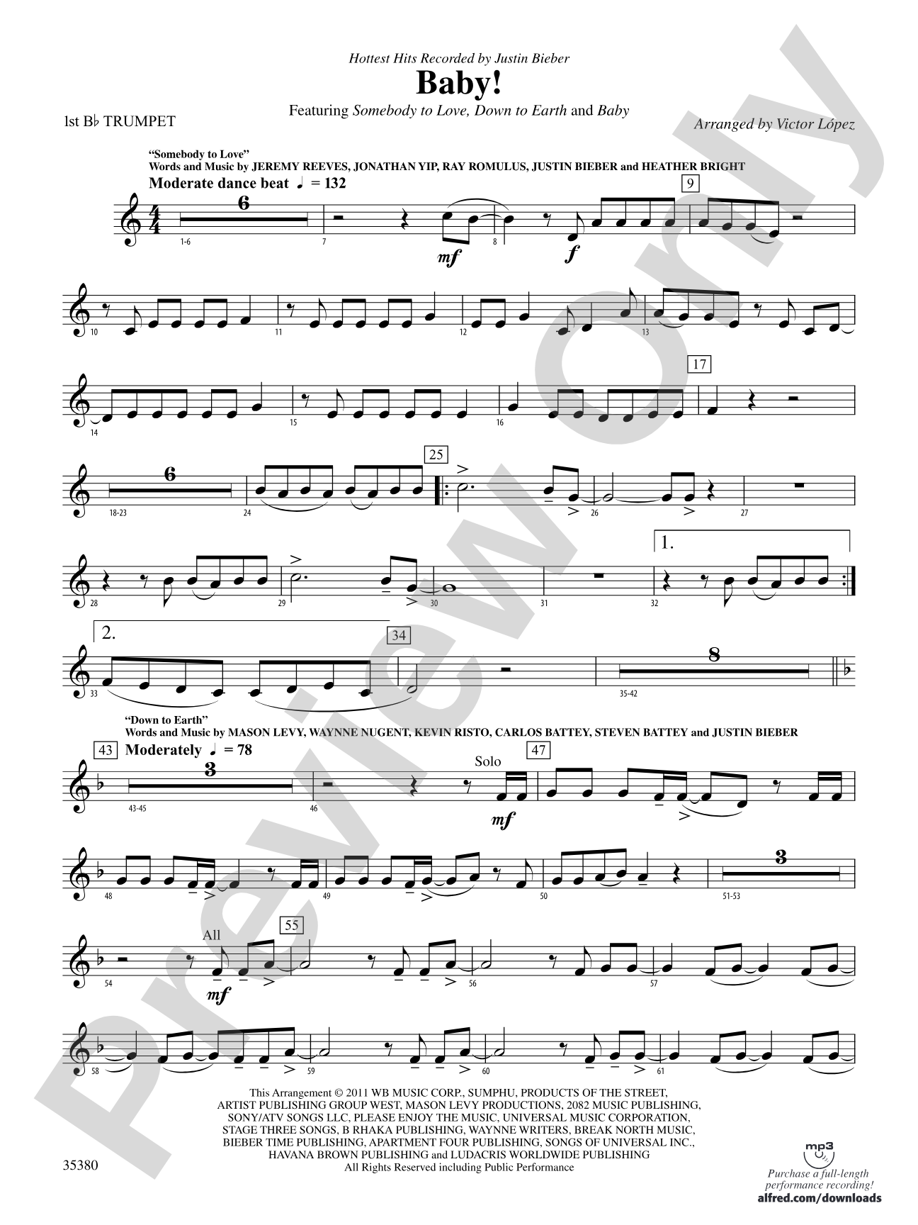 Baby!: 1st B-flat Trumpet
