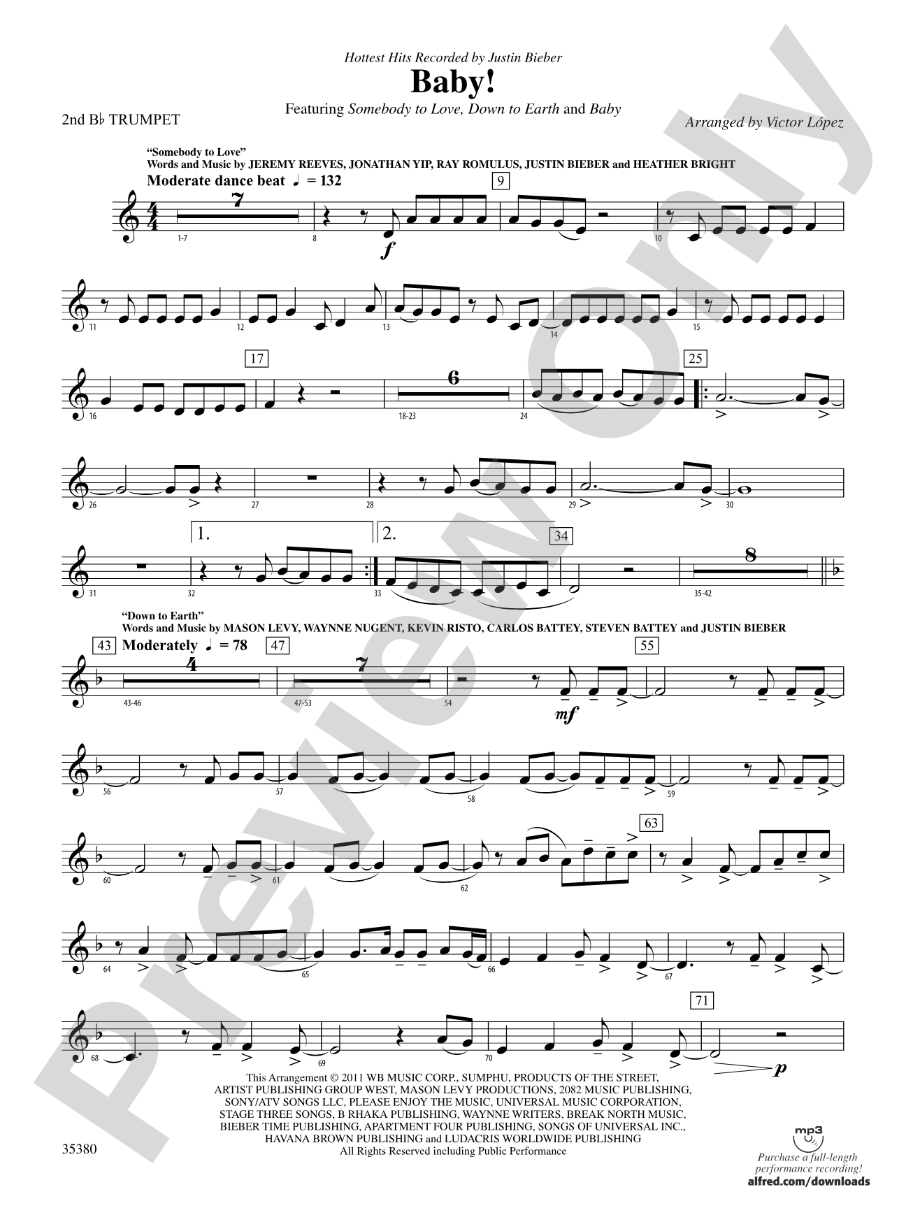 Baby!: 2nd B-flat Trumpet