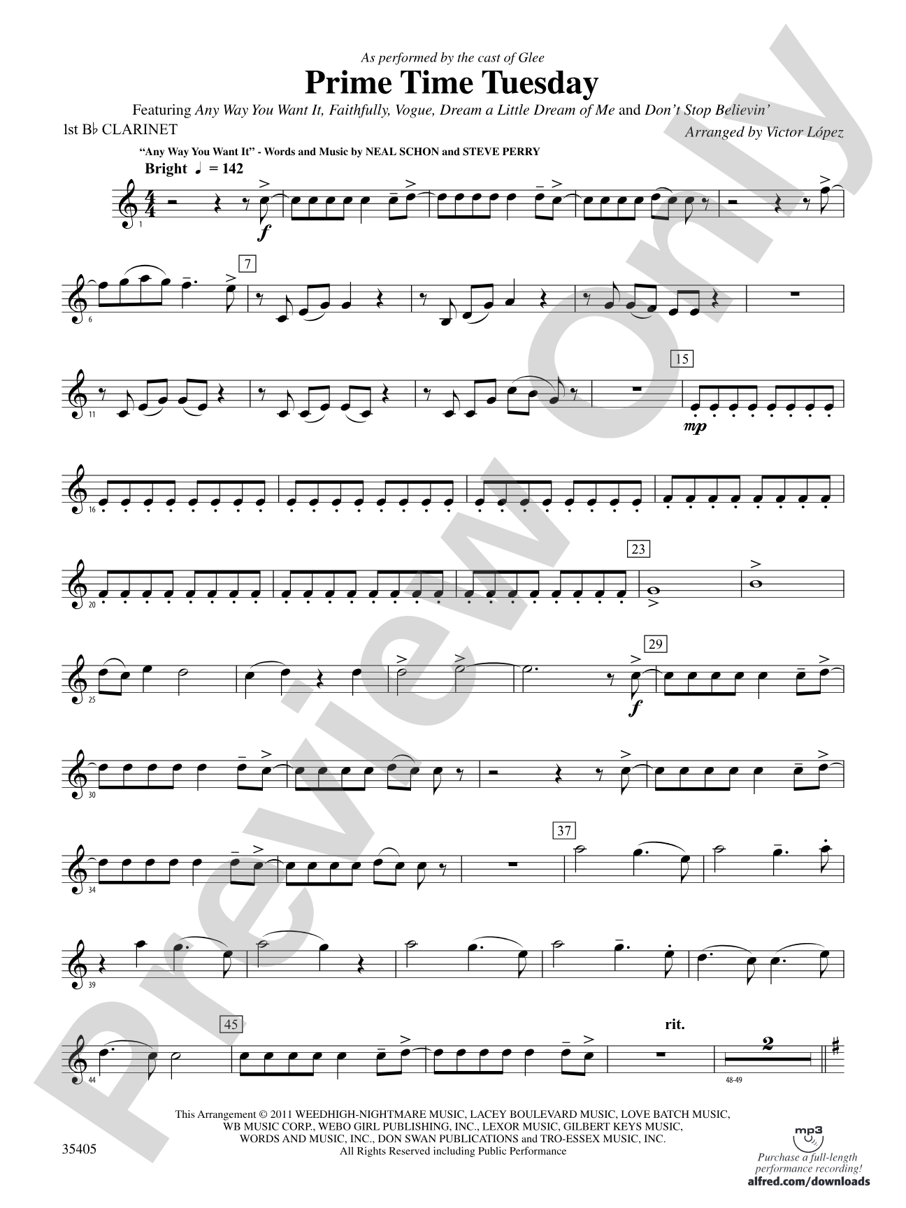 Prime Time Tuesday: 1st B-flat Clarinet
