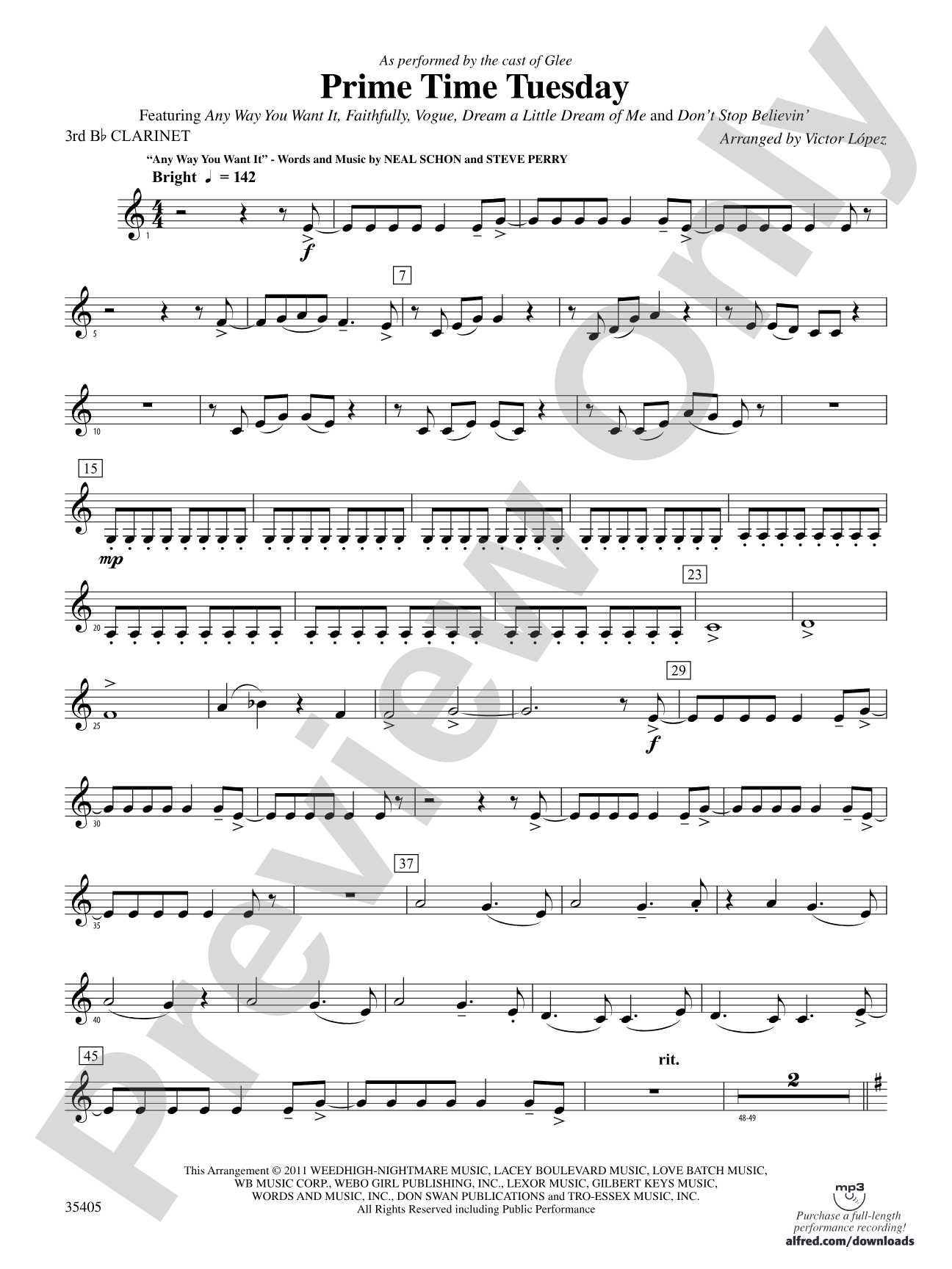 Prime Time Tuesday: 3rd B-flat Clarinet