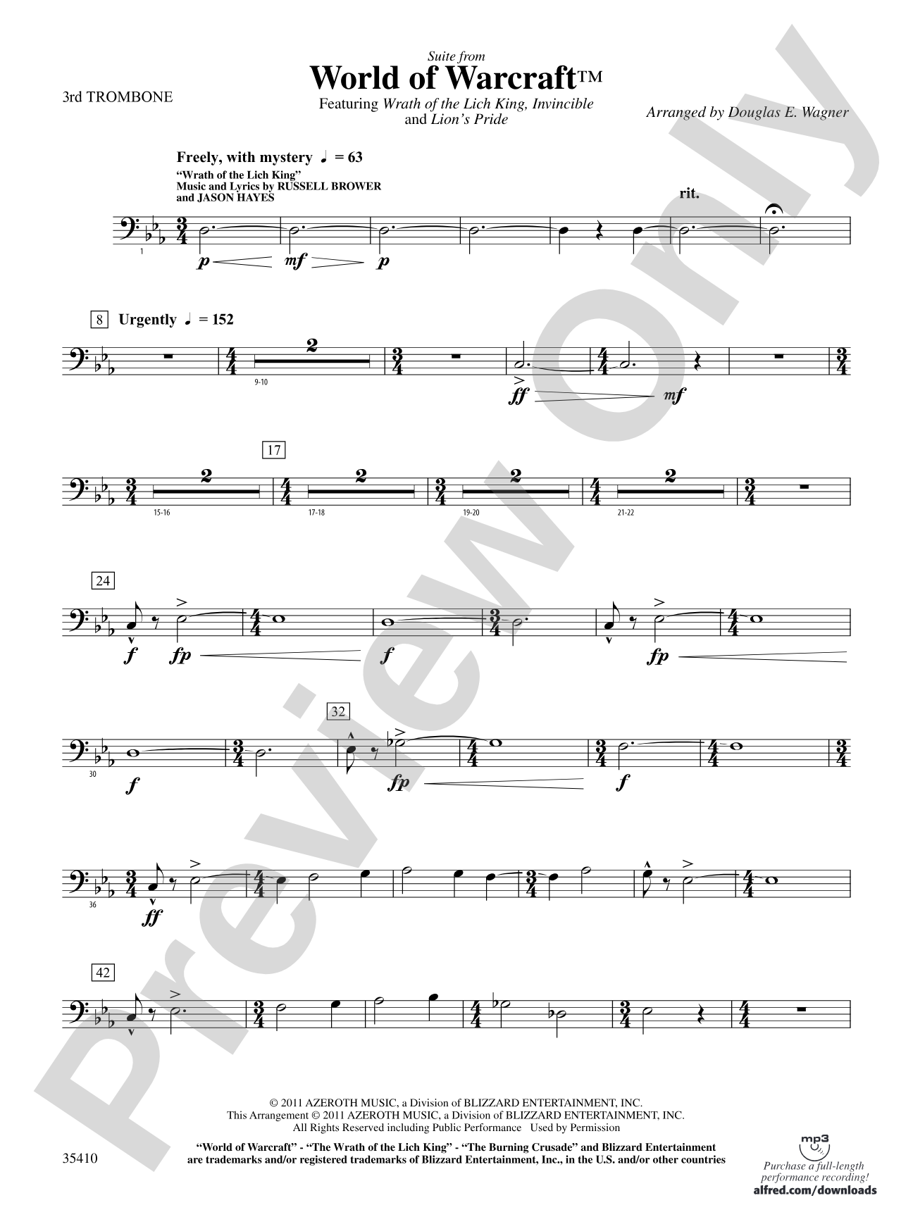 World of Warcraft, Suite from: 3rd Trombone