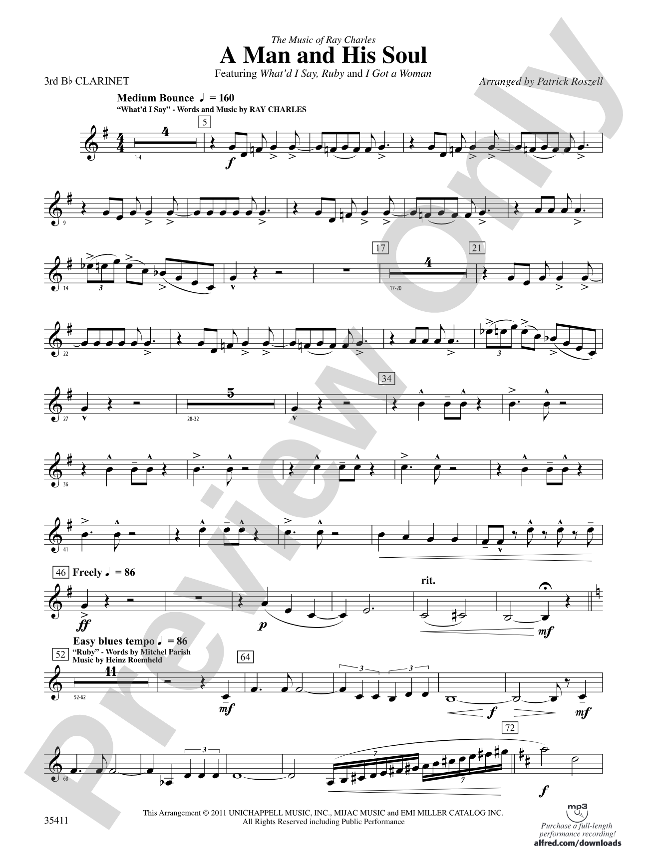 A Man and His Soul: 3rd B-flat Clarinet