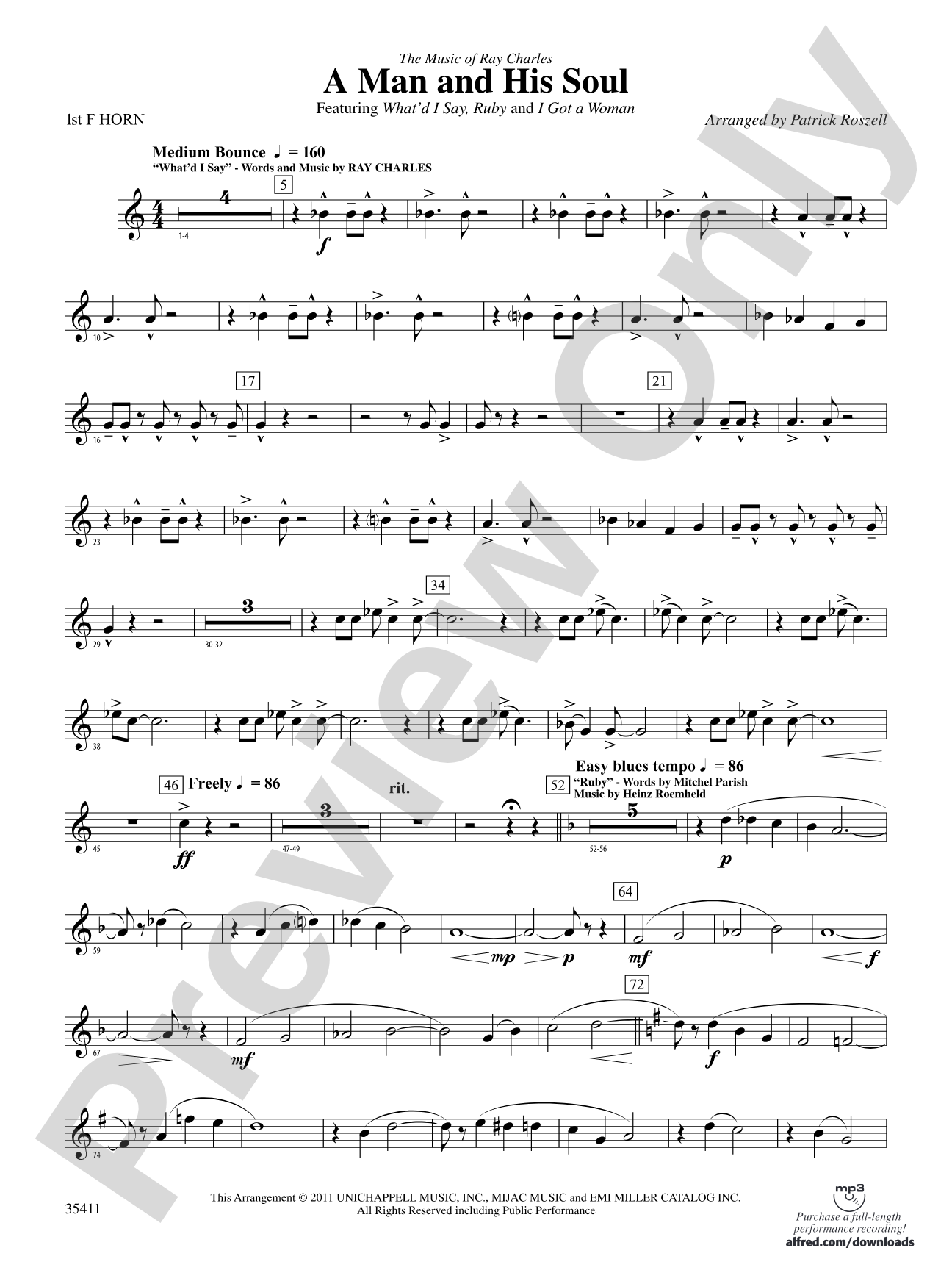 A Man and His Soul: 1st F Horn