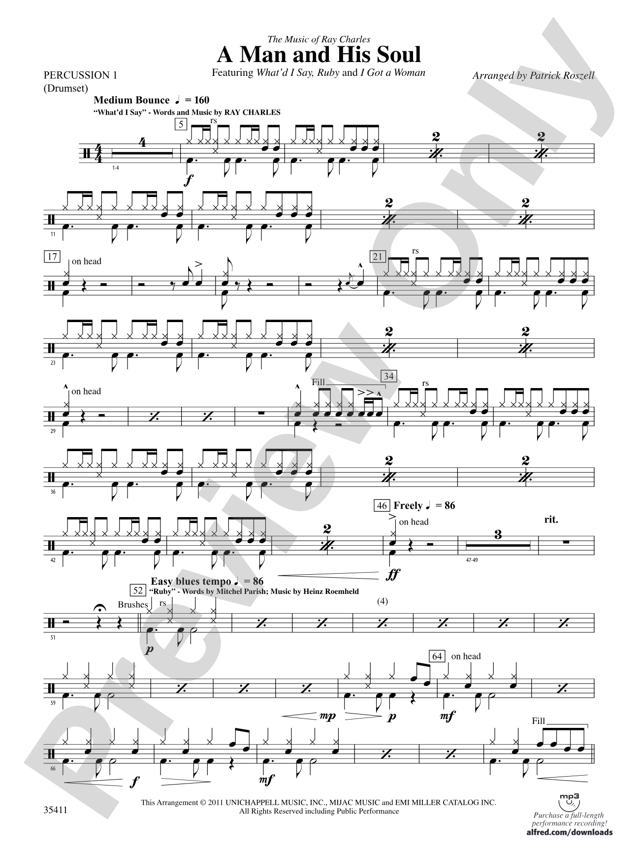 A Man and His Soul: 1st Percussion