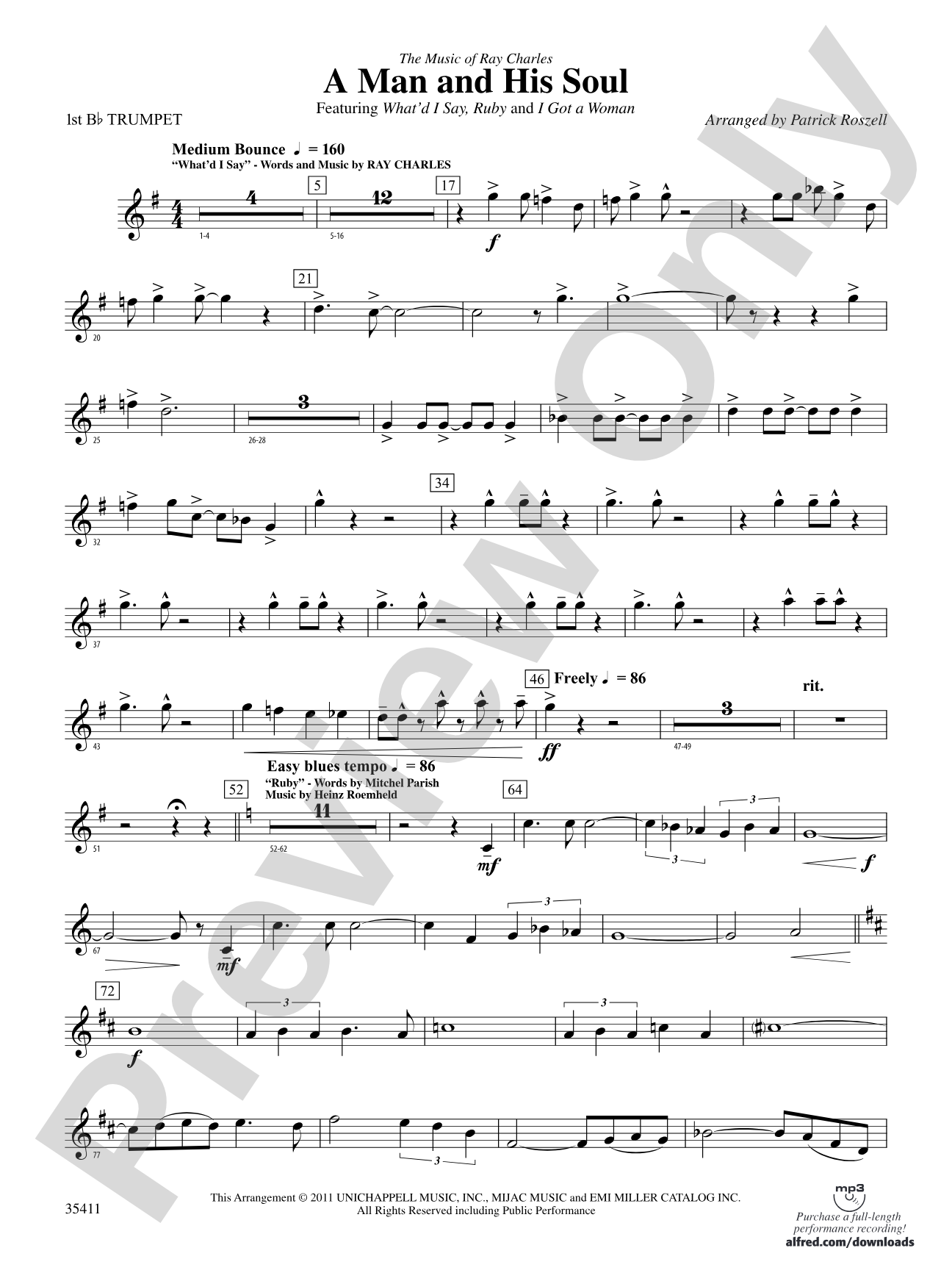 A Man and His Soul: 1st B-flat Trumpet