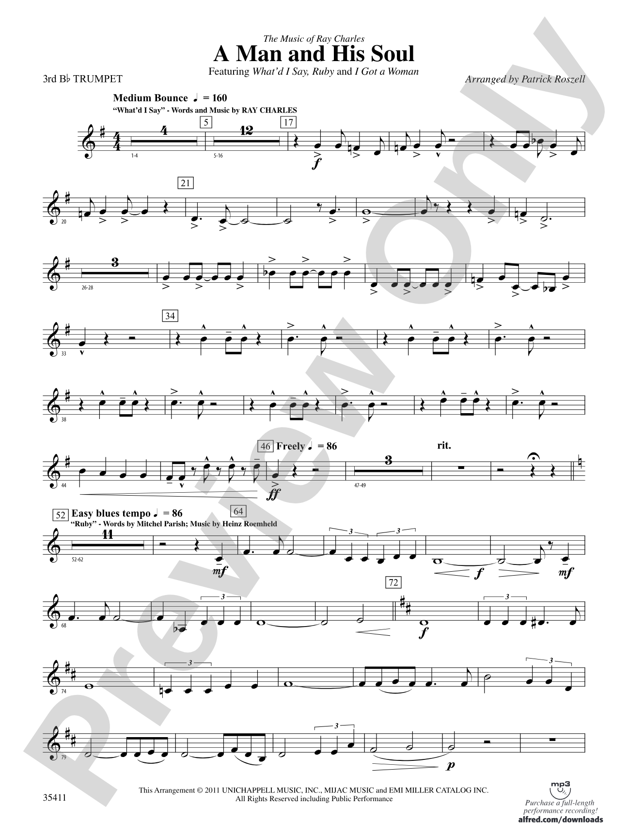 A Man and His Soul: 3rd B-flat Trumpet