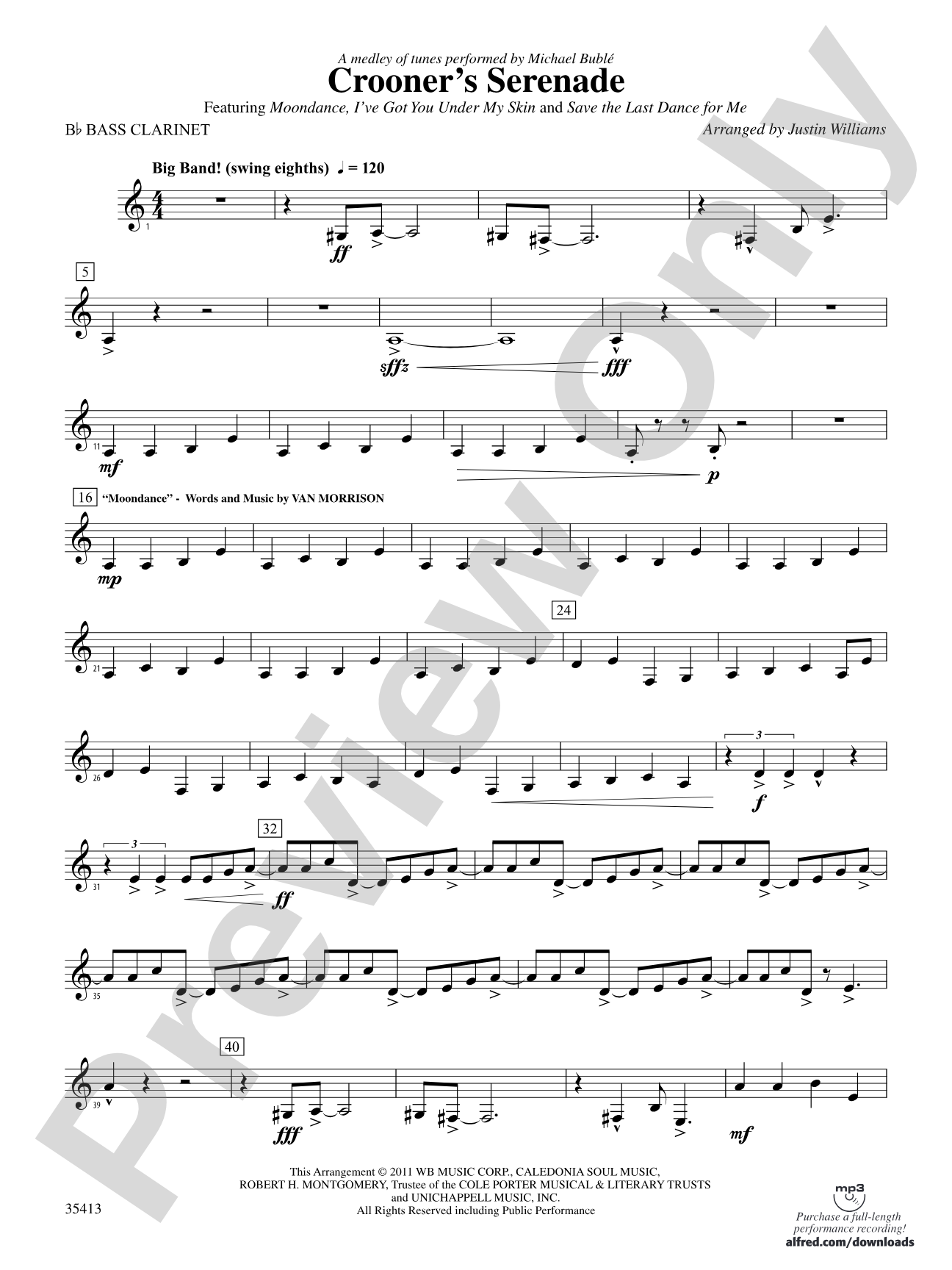Crooner’s Serenade: B-flat Bass Clarinet