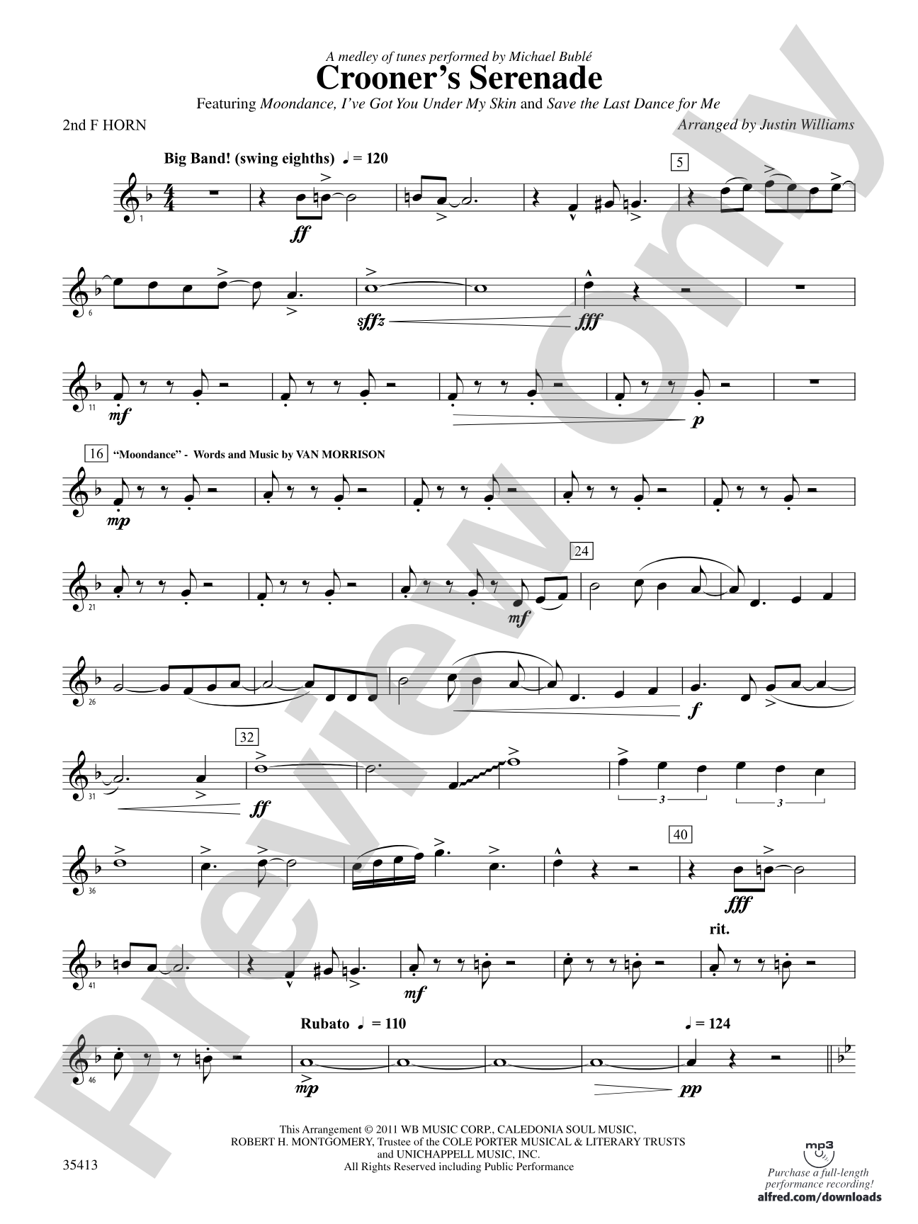 Crooner’s Serenade: 2nd F Horn