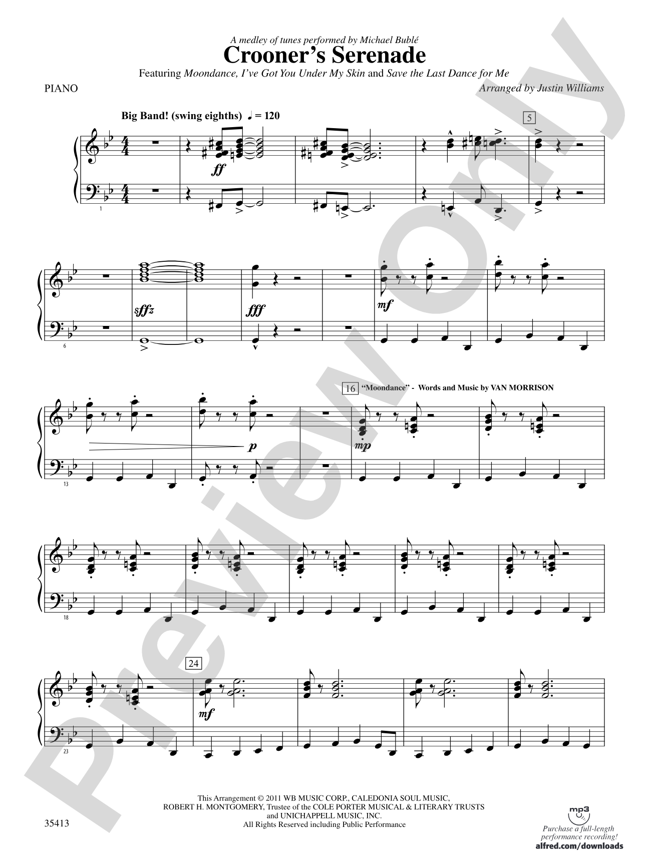 Crooner’s Serenade: Piano Accompaniment