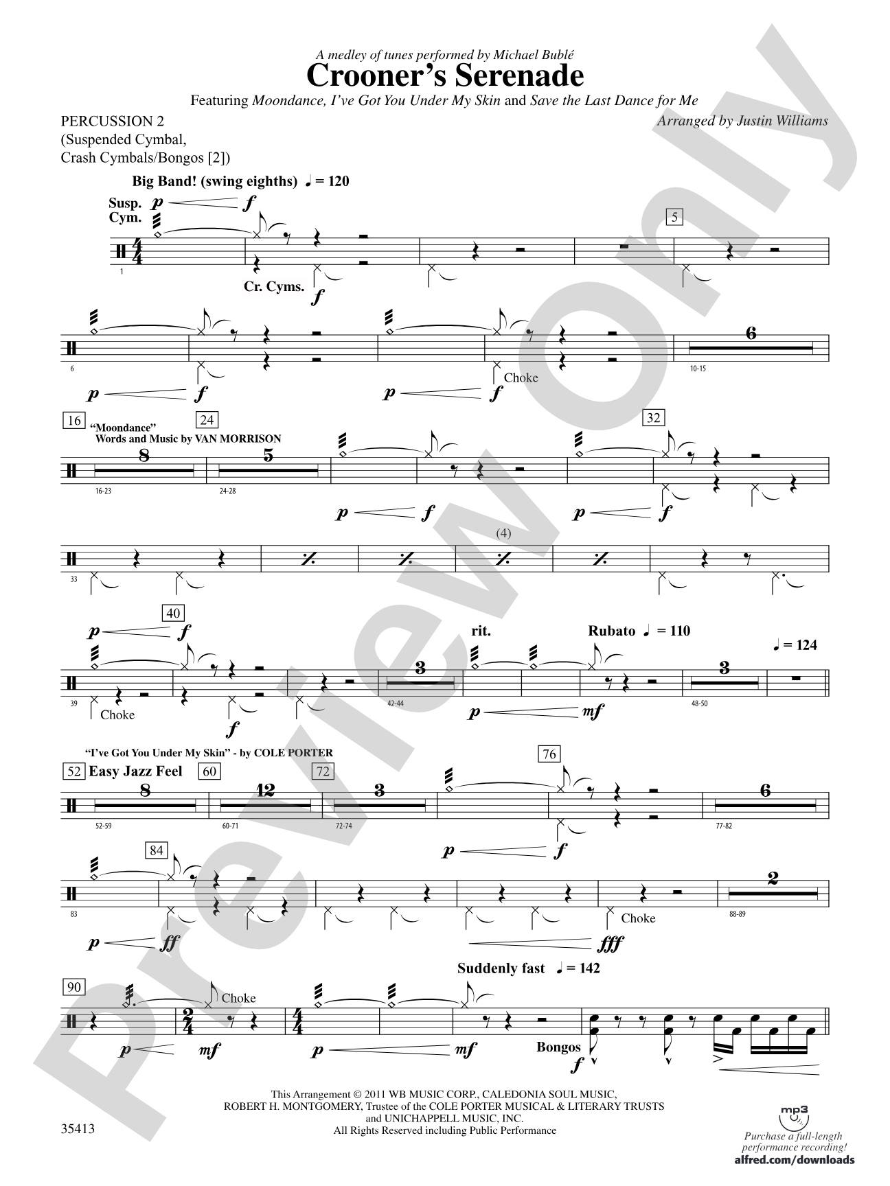 Crooner’s Serenade: 2nd Percussion