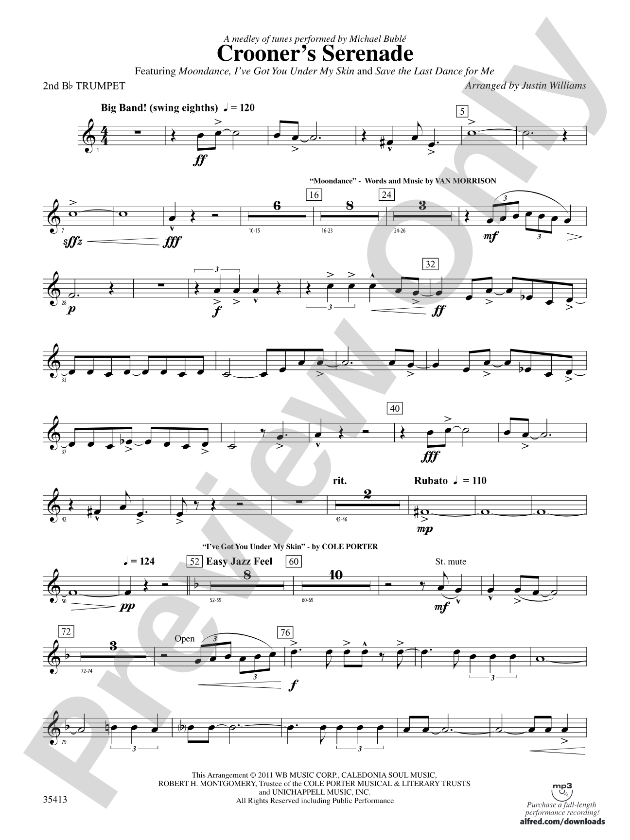 Crooner’s Serenade: 2nd B-flat Trumpet