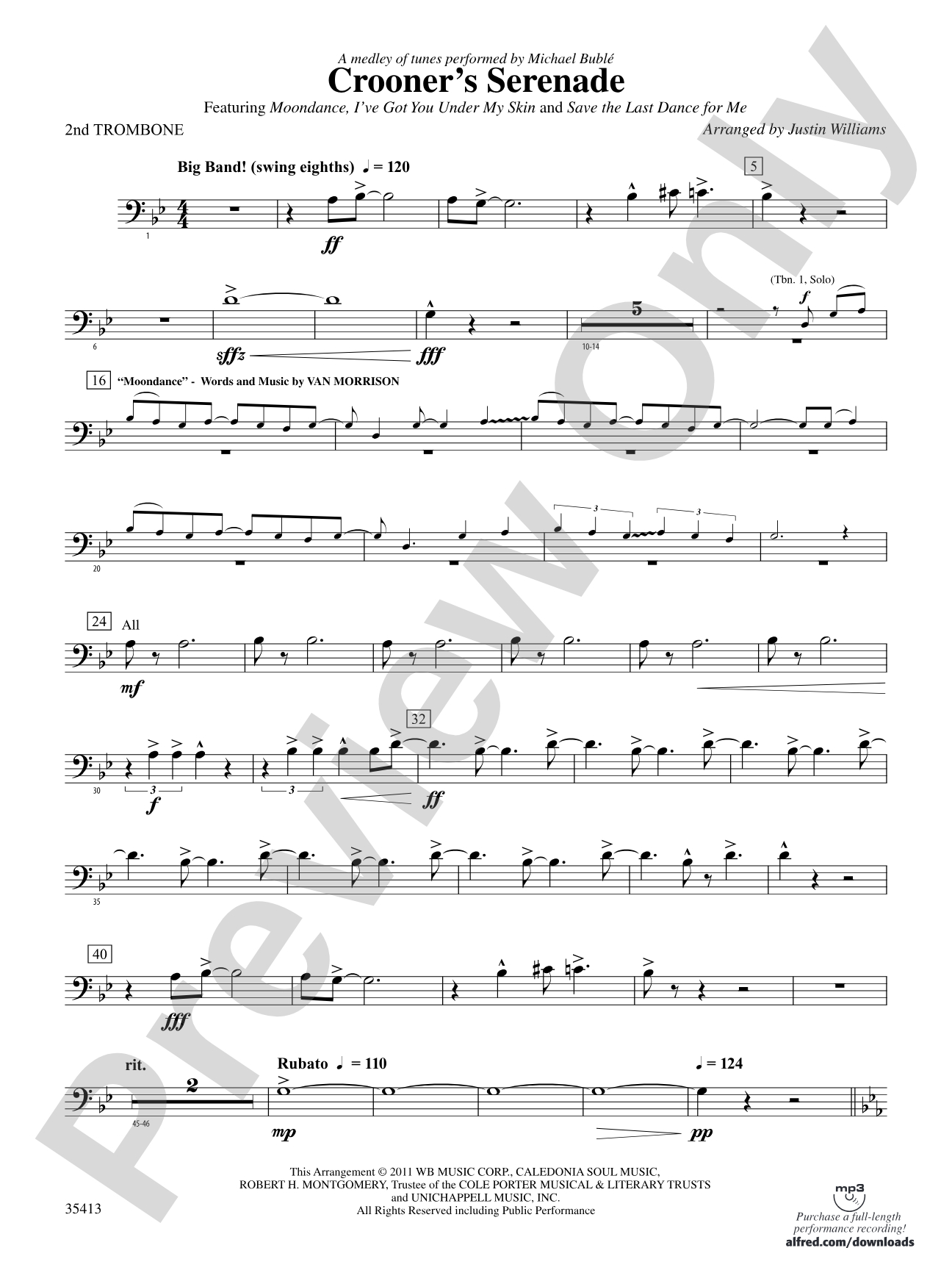 Crooner’s Serenade: 2nd Trombone