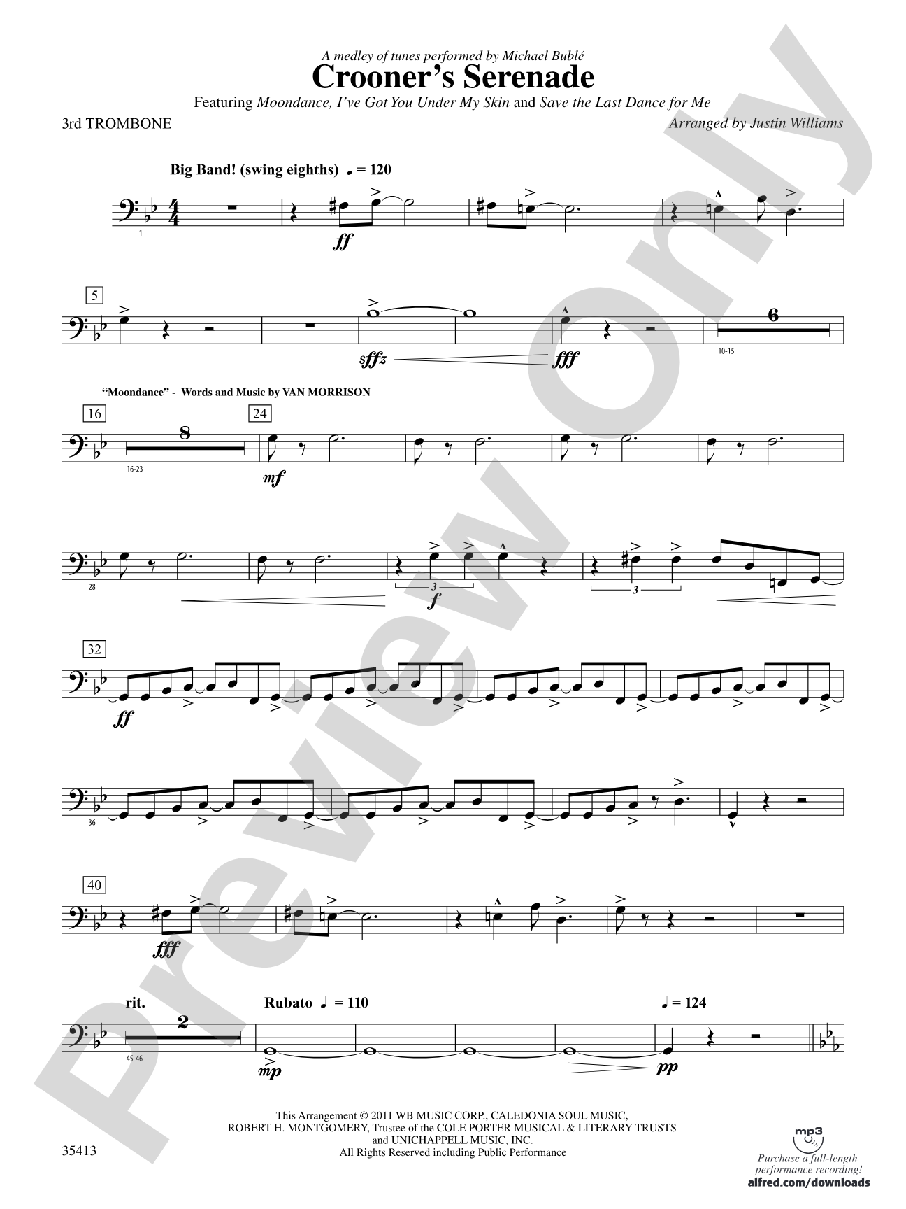 Crooner’s Serenade: 3rd Trombone