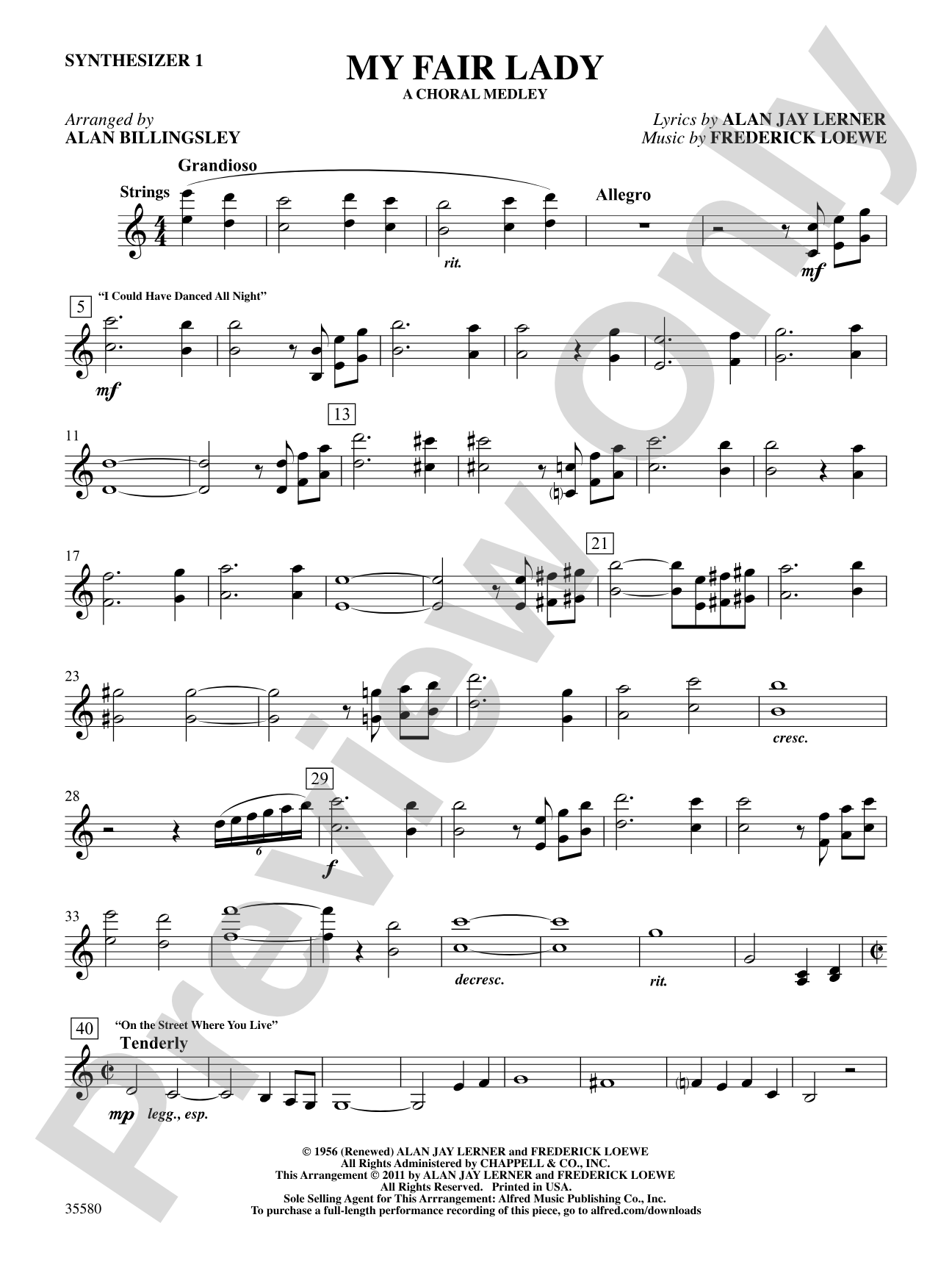 My Fair Lady: 1st Synthesizer: Choral SoundPax