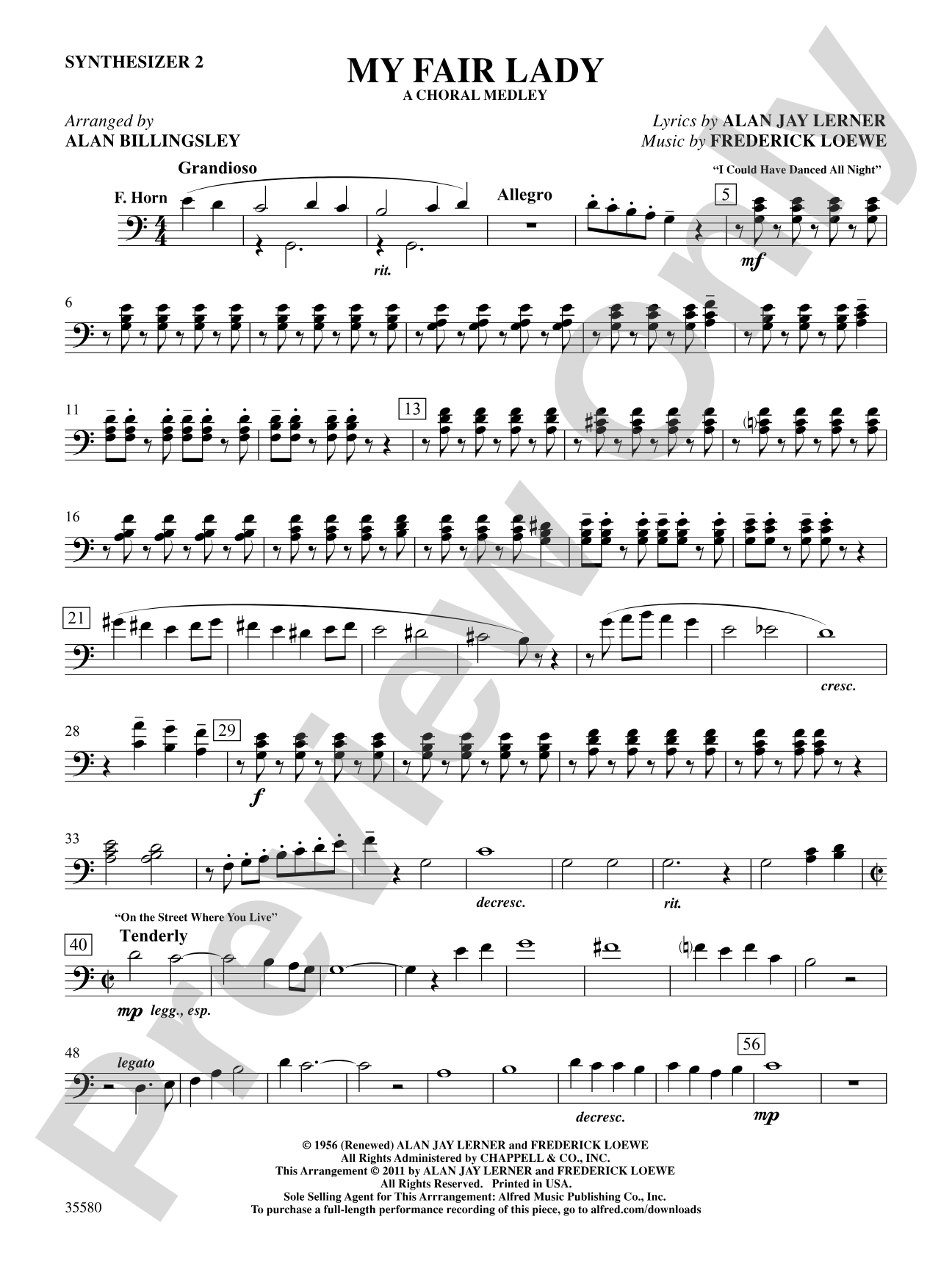 My Fair Lady: 2nd Synthesizer: Choral SoundPax