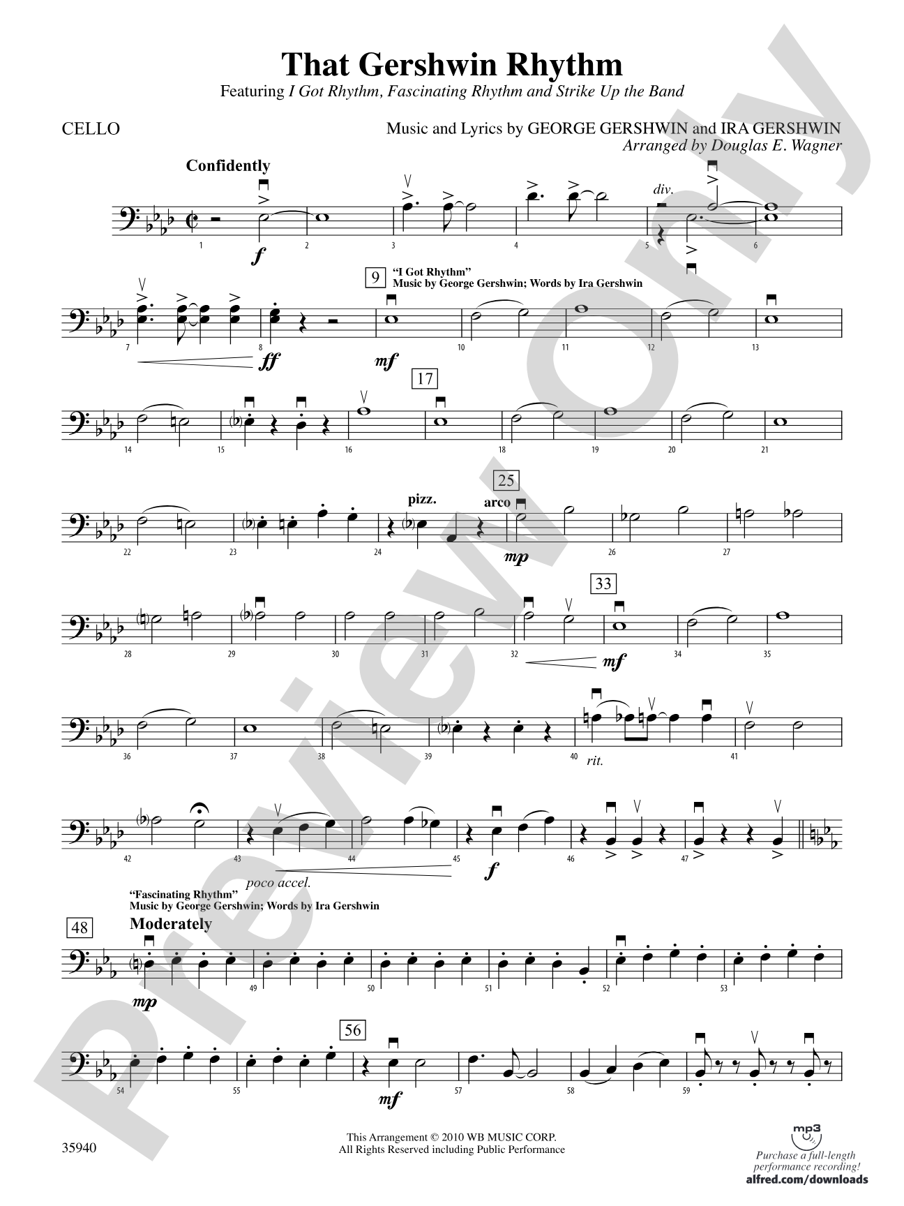 That Gershwin Rhythm: Cello