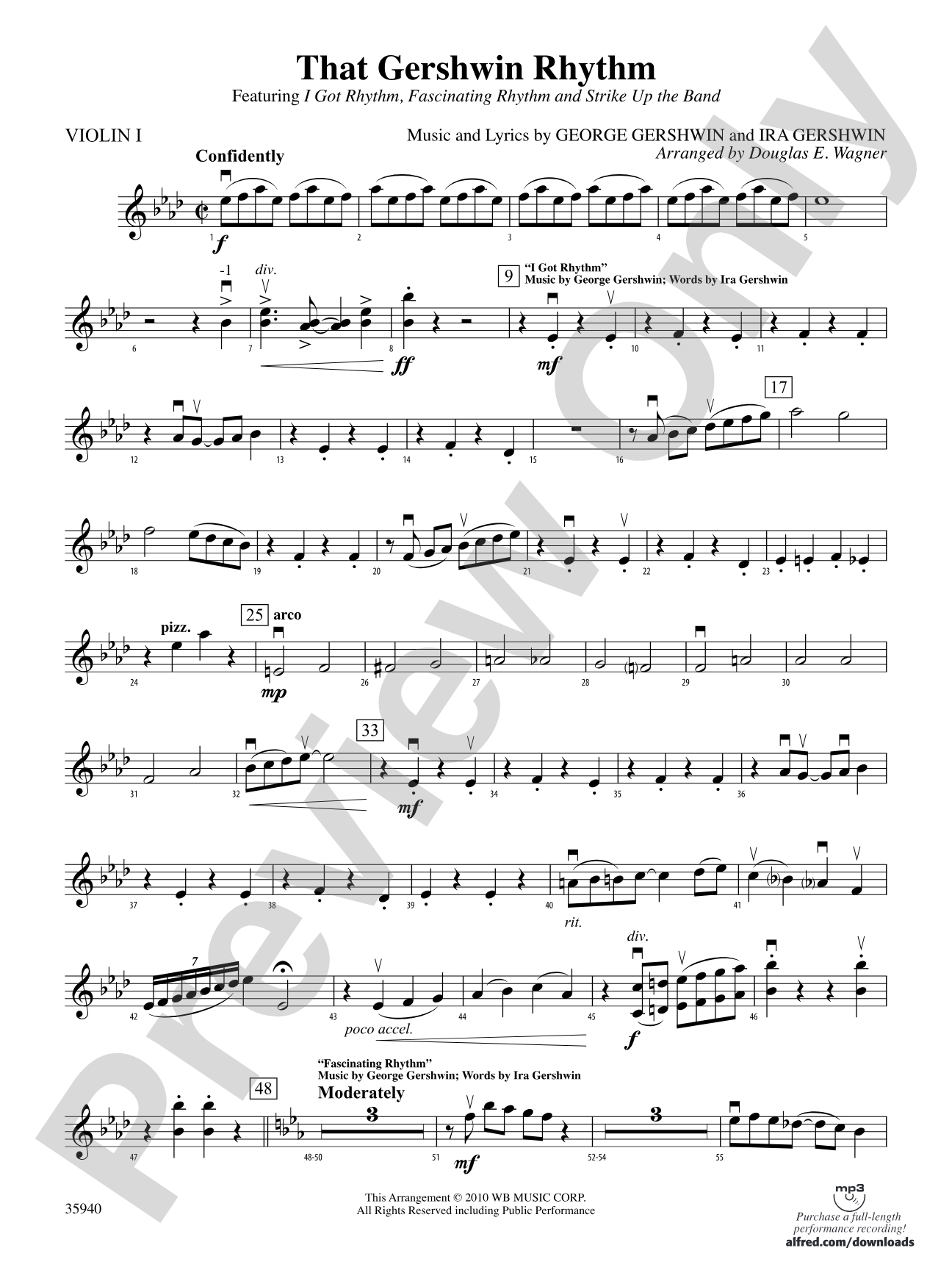 That Gershwin Rhythm: 1st Violin