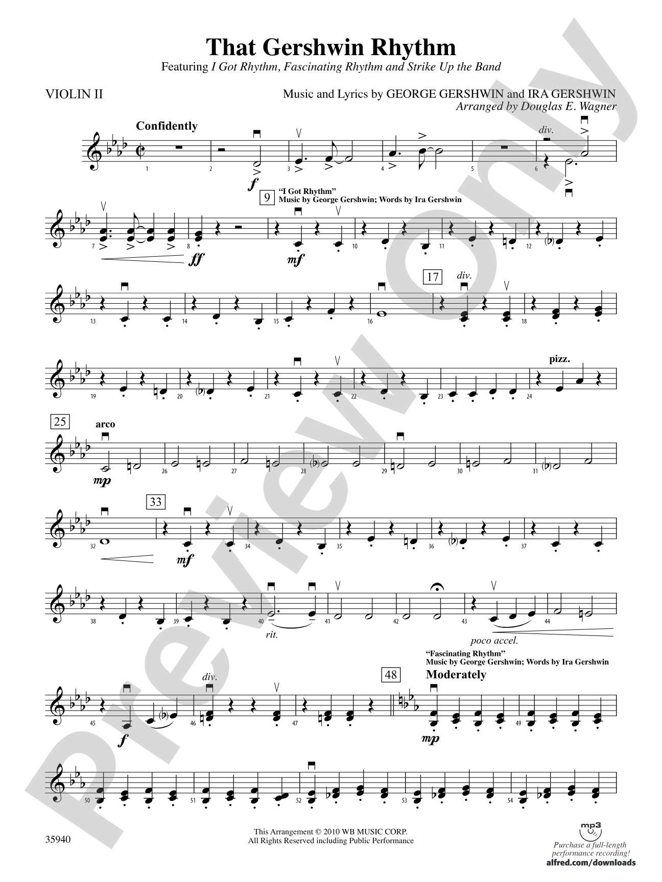That Gershwin Rhythm: 2nd Violin