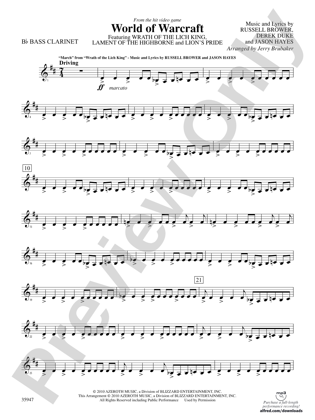 World of Warcraft: B-flat Bass Clarinet
