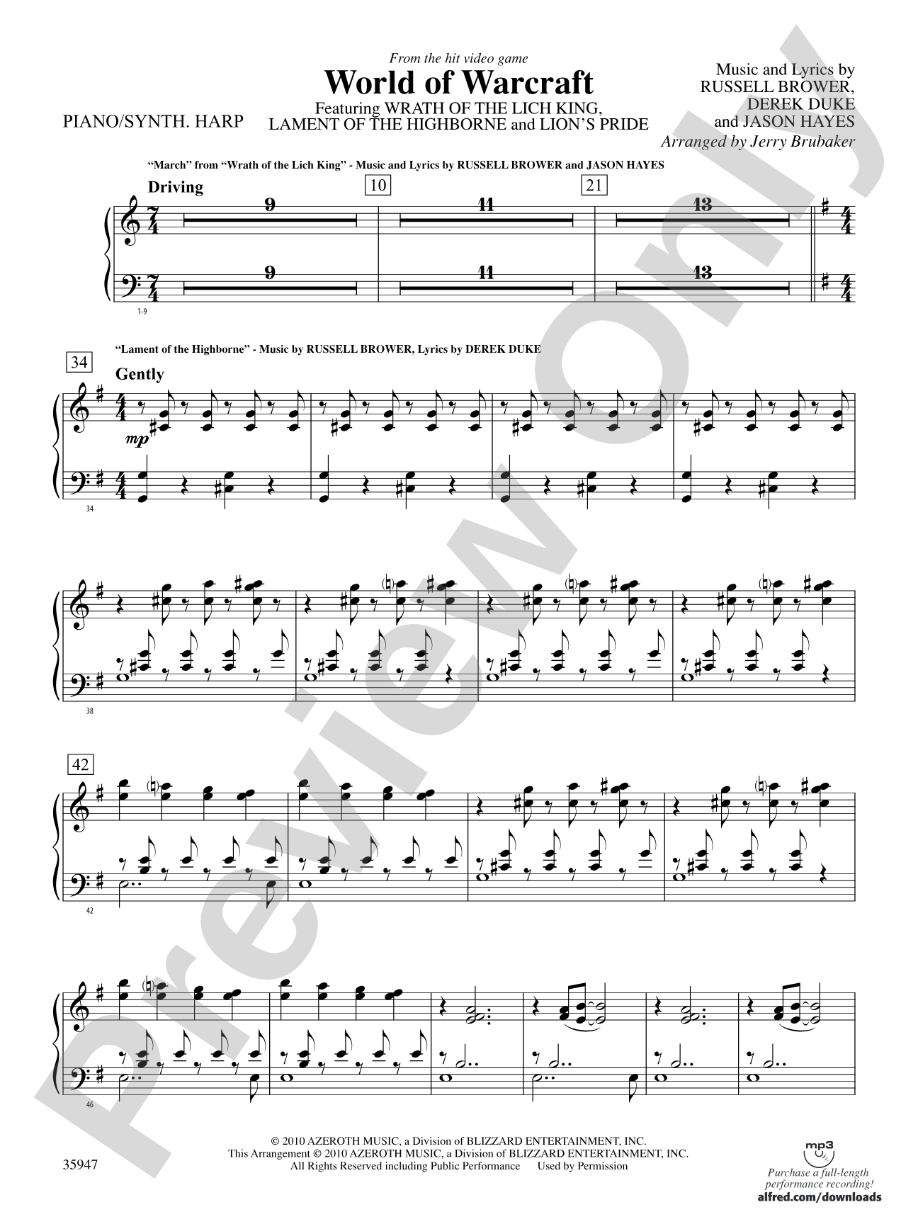 World of Warcraft: Piano Accompaniment
