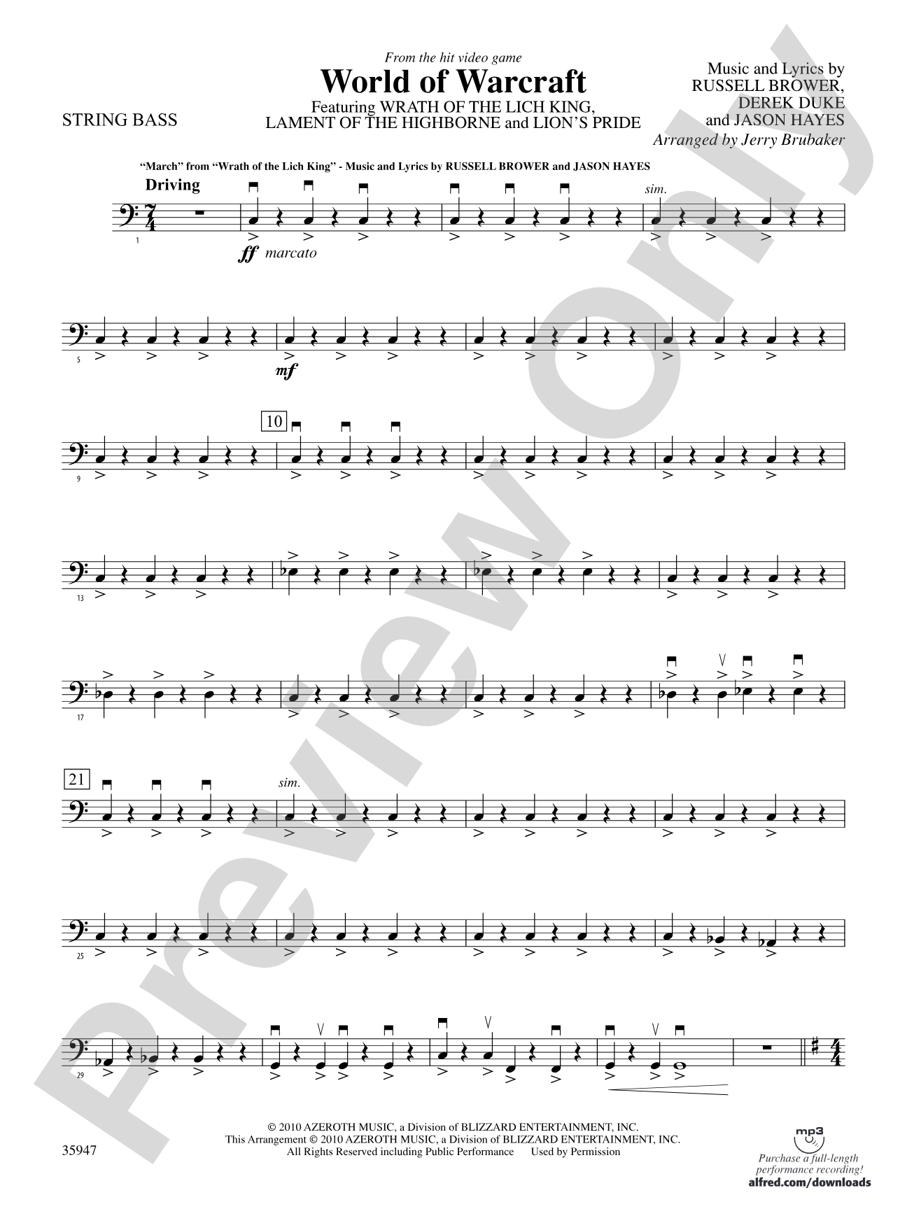 World of Warcraft: String Bass