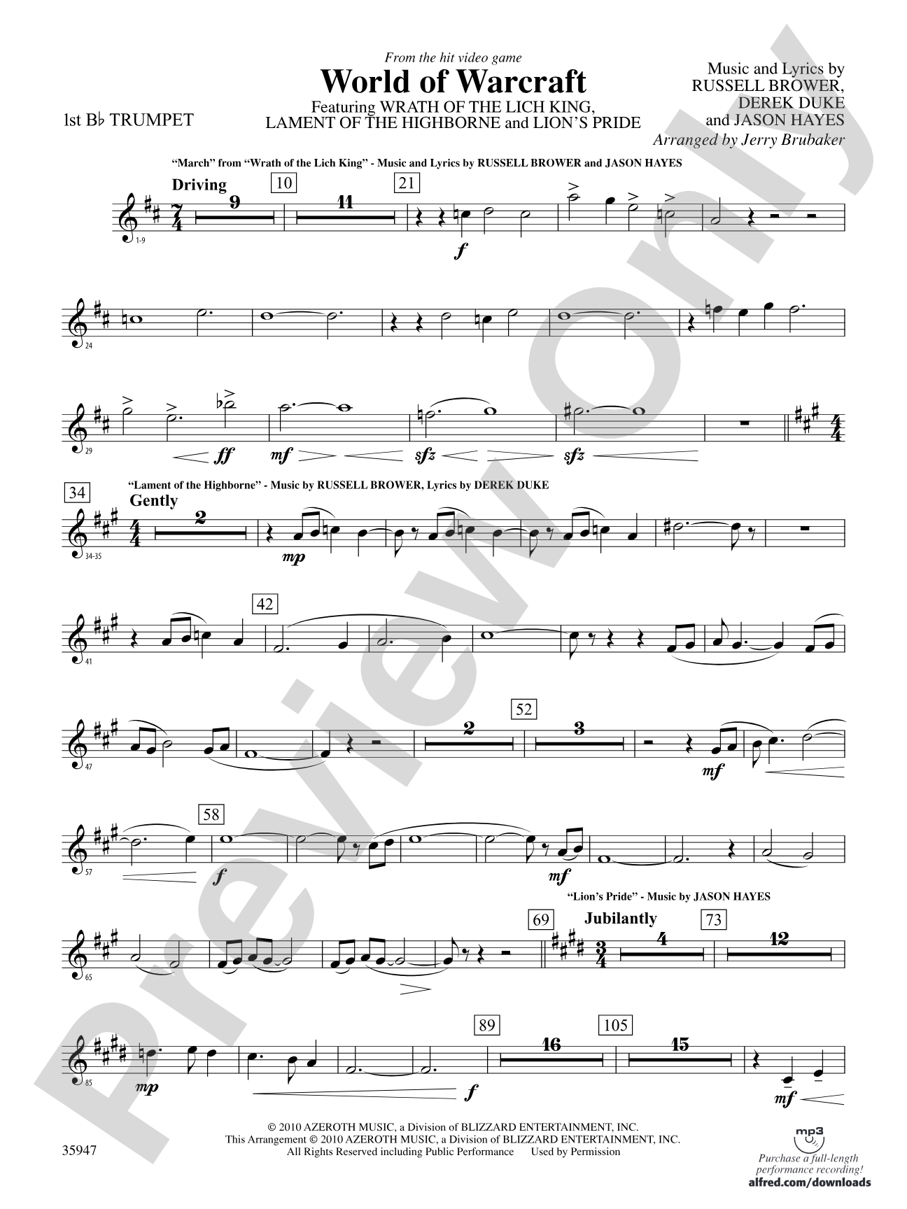 World of Warcraft: 1st B-flat Trumpet