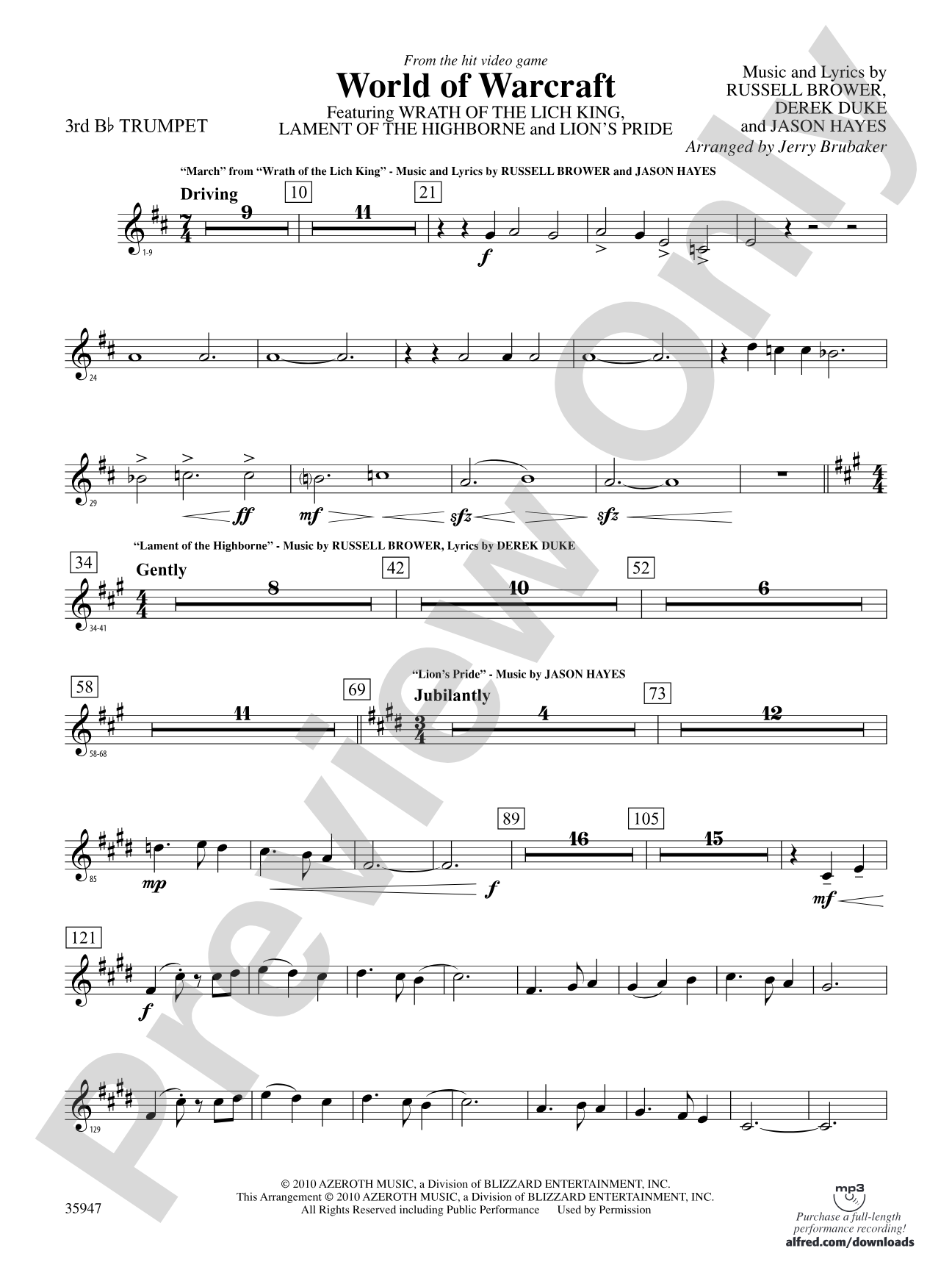 World of Warcraft: 3rd B-flat Trumpet