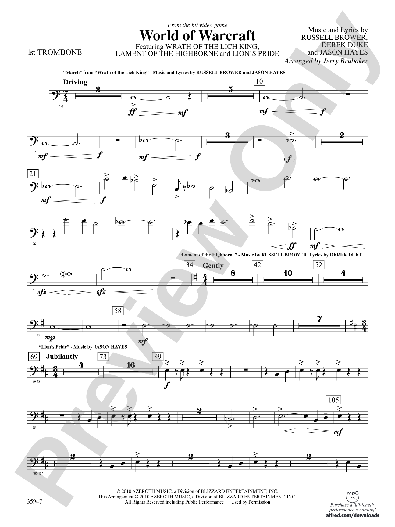 World of Warcraft: 1st Trombone