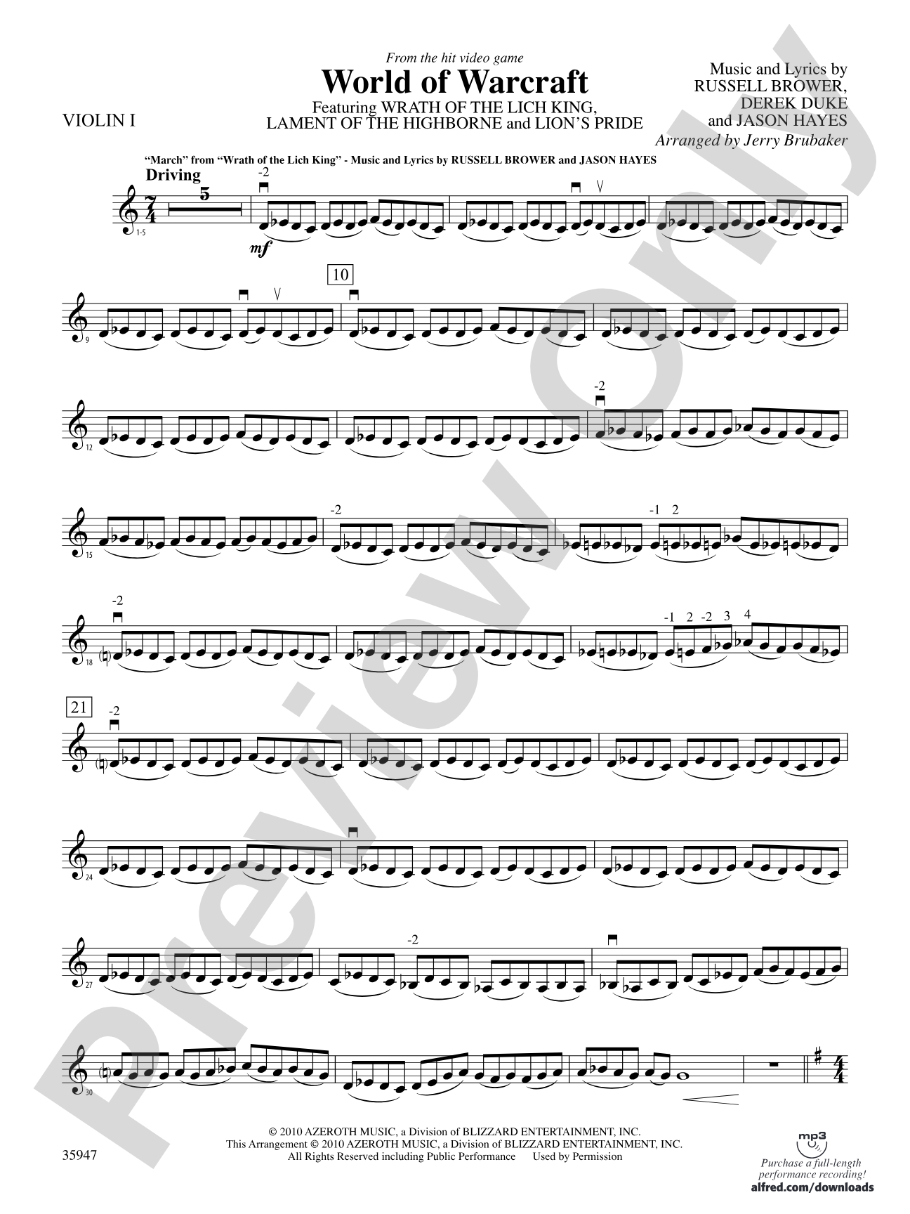 World of Warcraft: 1st Violin