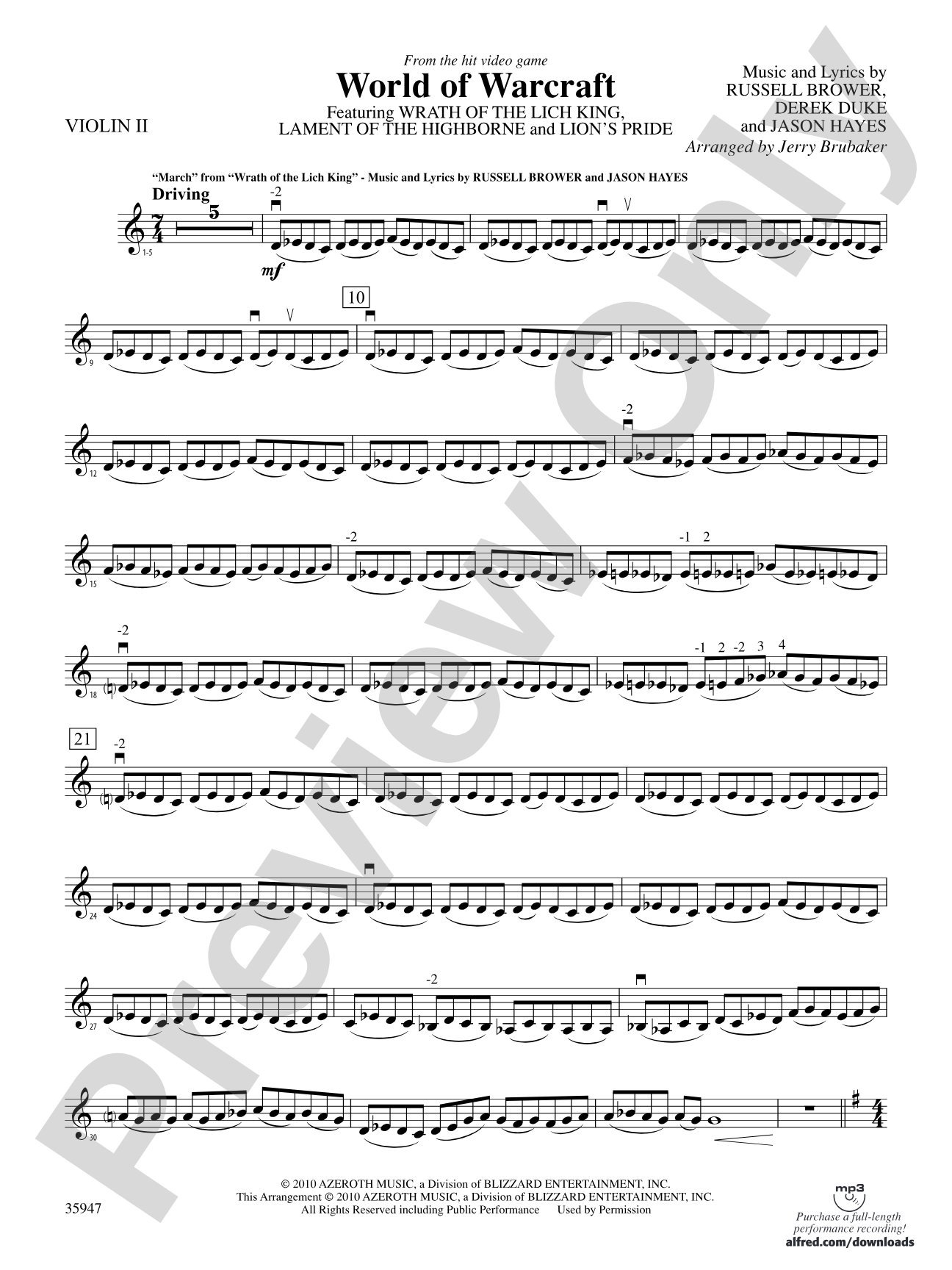 World of Warcraft: 2nd Violin