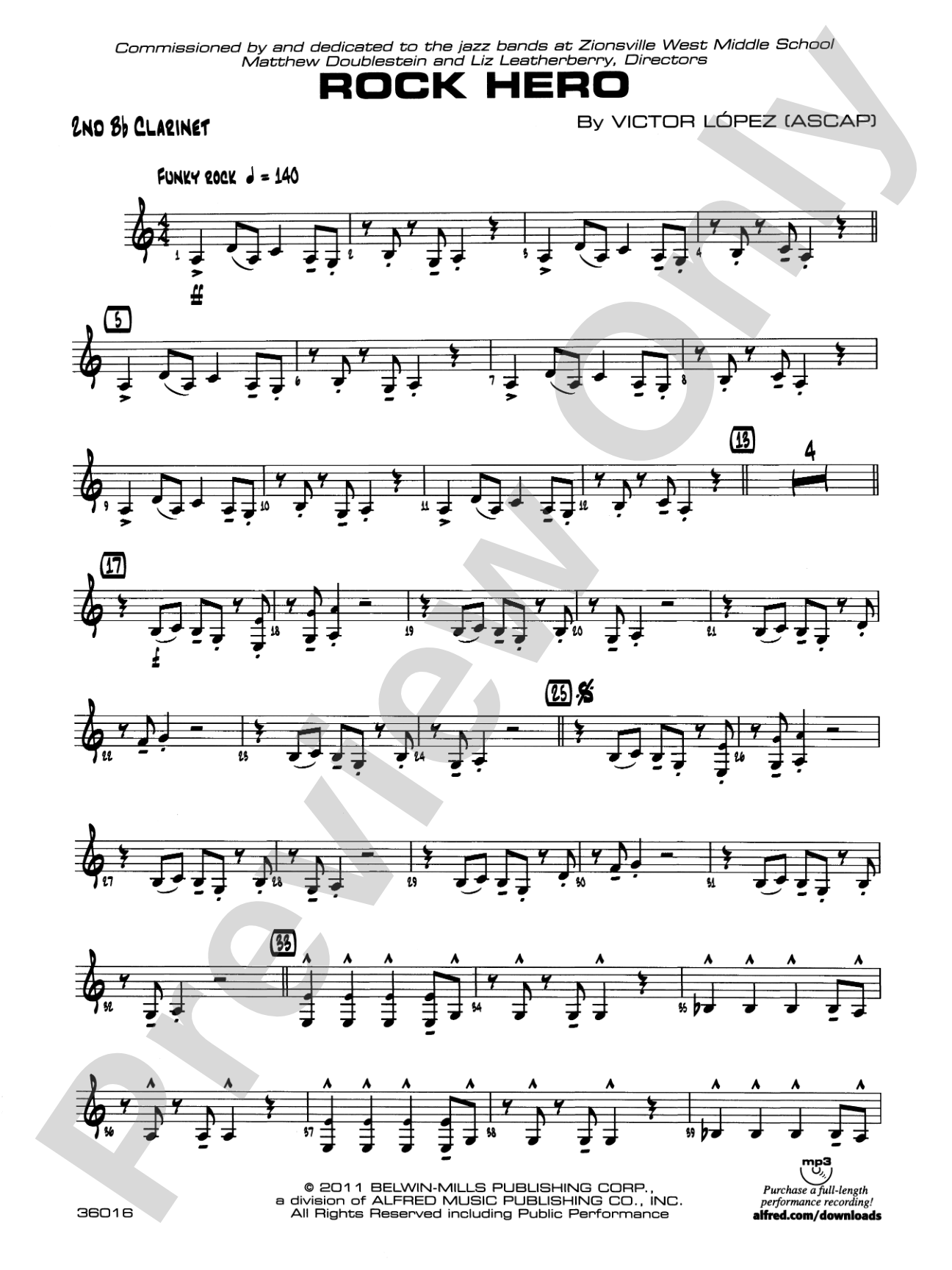 Rock Hero: 2nd B-flat Clarinet
