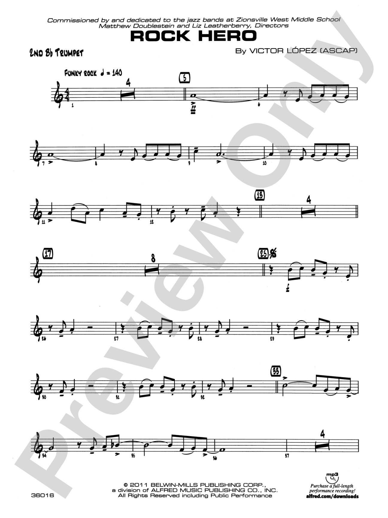 Rock Hero: 2nd B-flat Trumpet