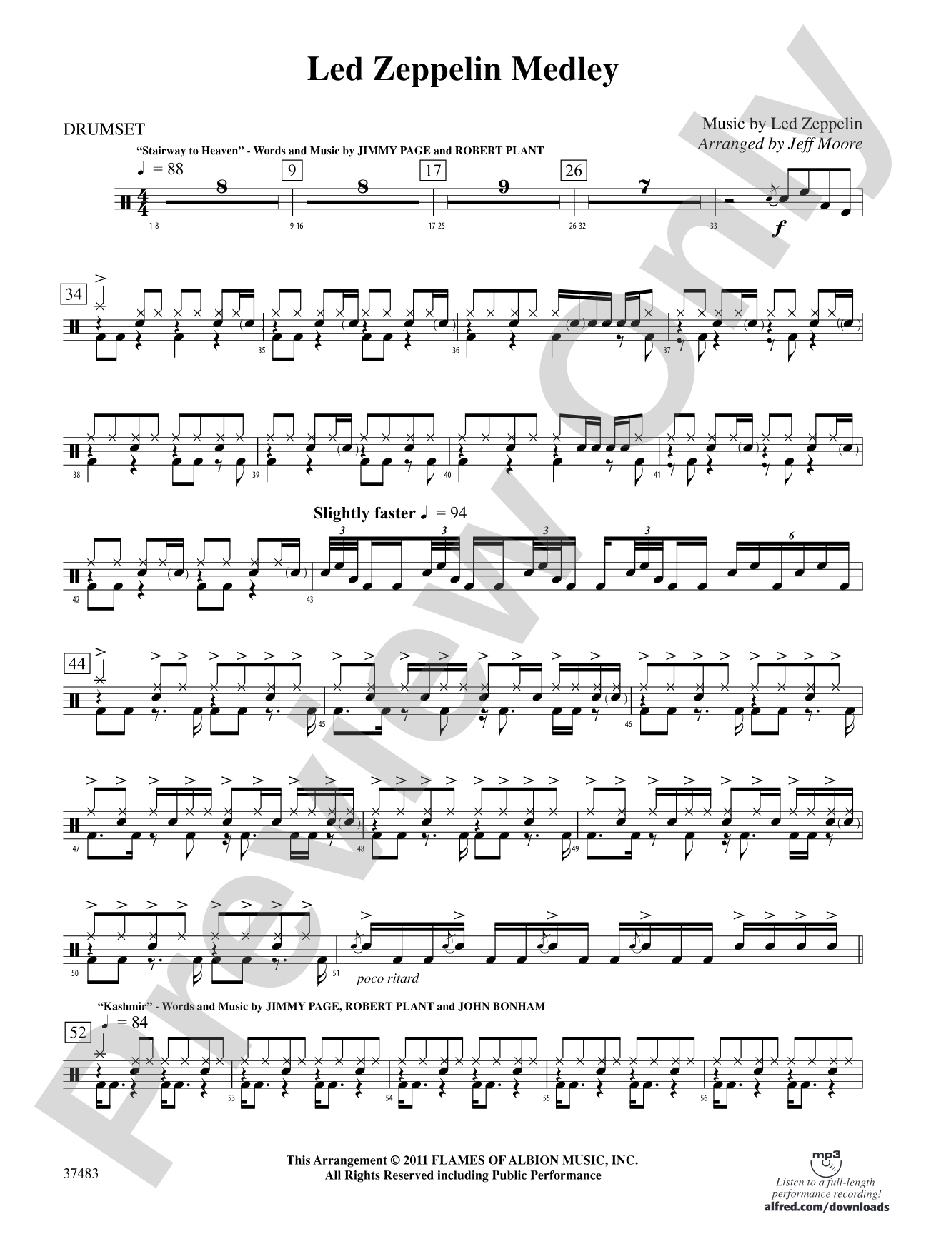 Led Zeppelin Medley: Drums