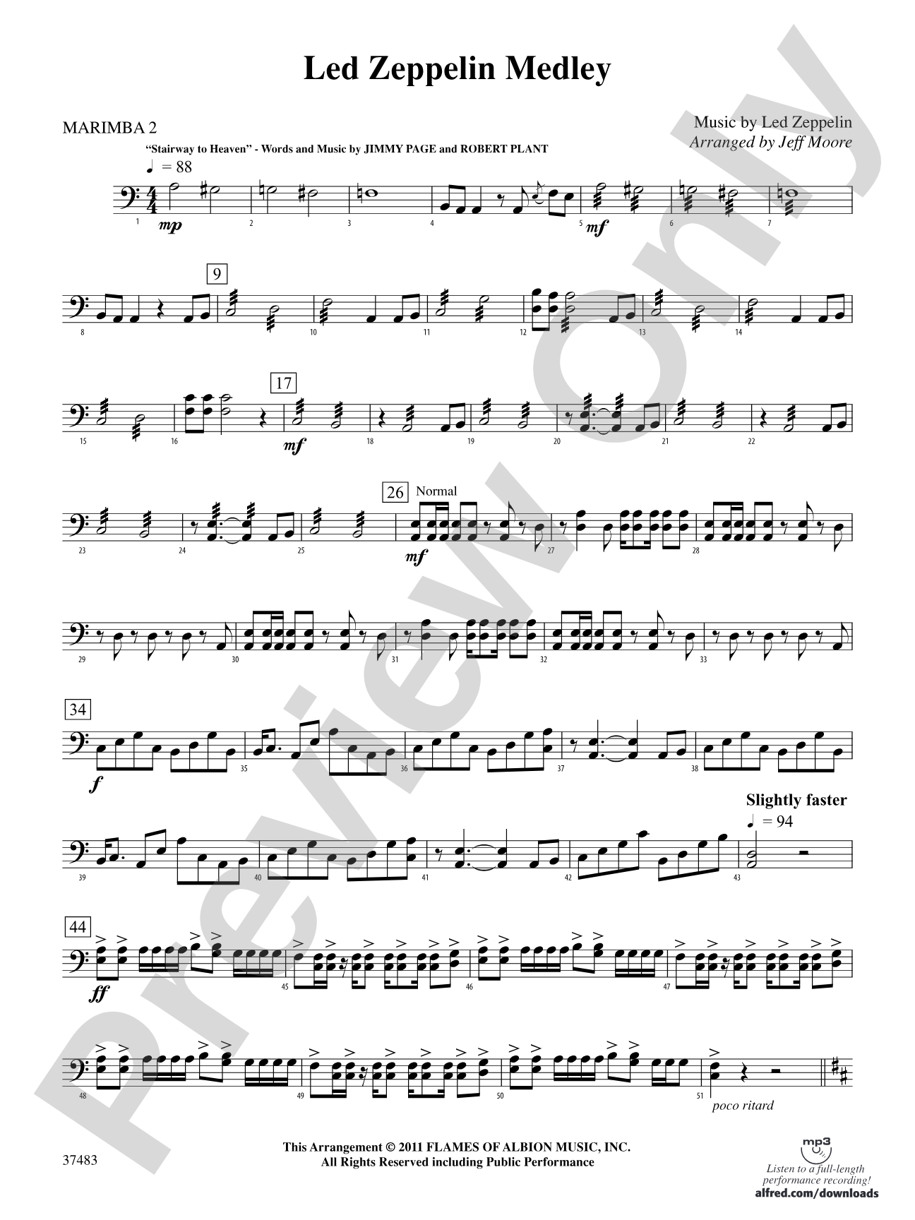 Led Zeppelin Medley: 2nd Mallet Percussion