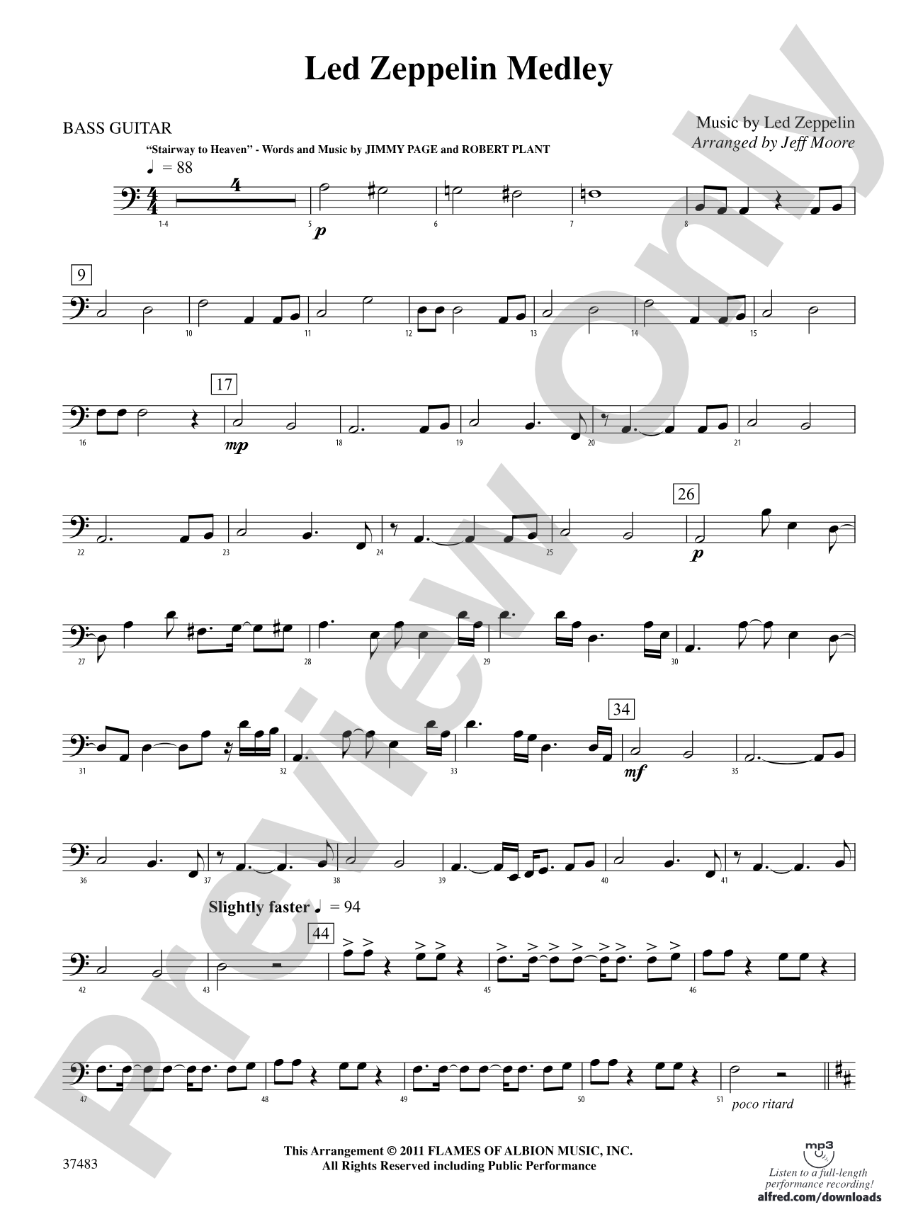 Led Zeppelin Medley: String Bass