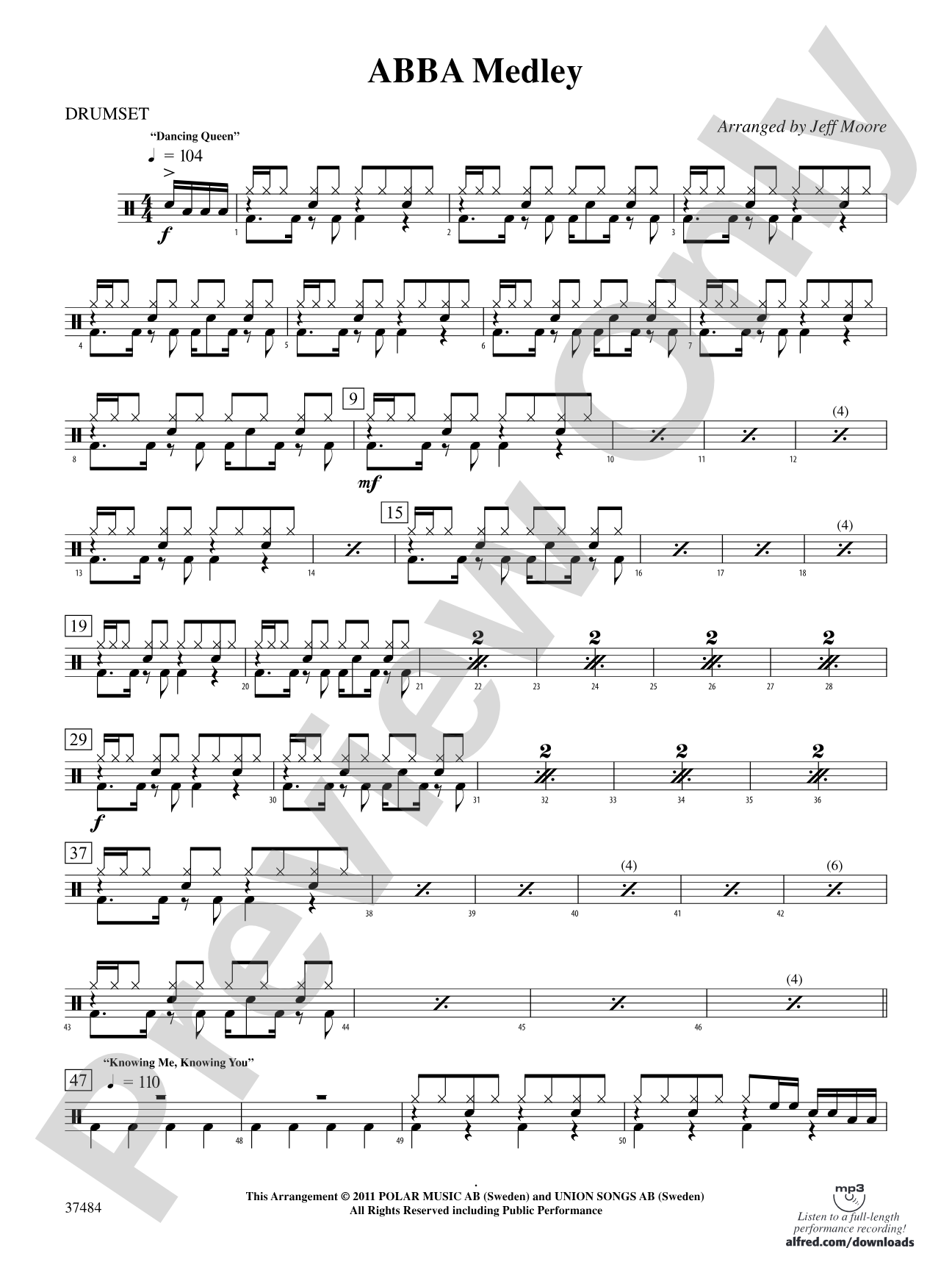 ABBA Medley: Drums