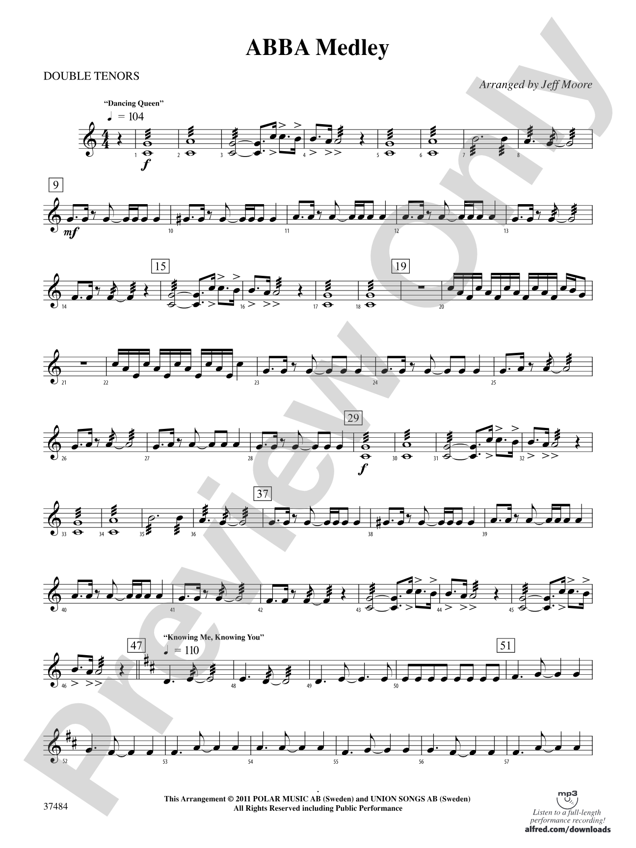 ABBA Medley: 2nd Percussion