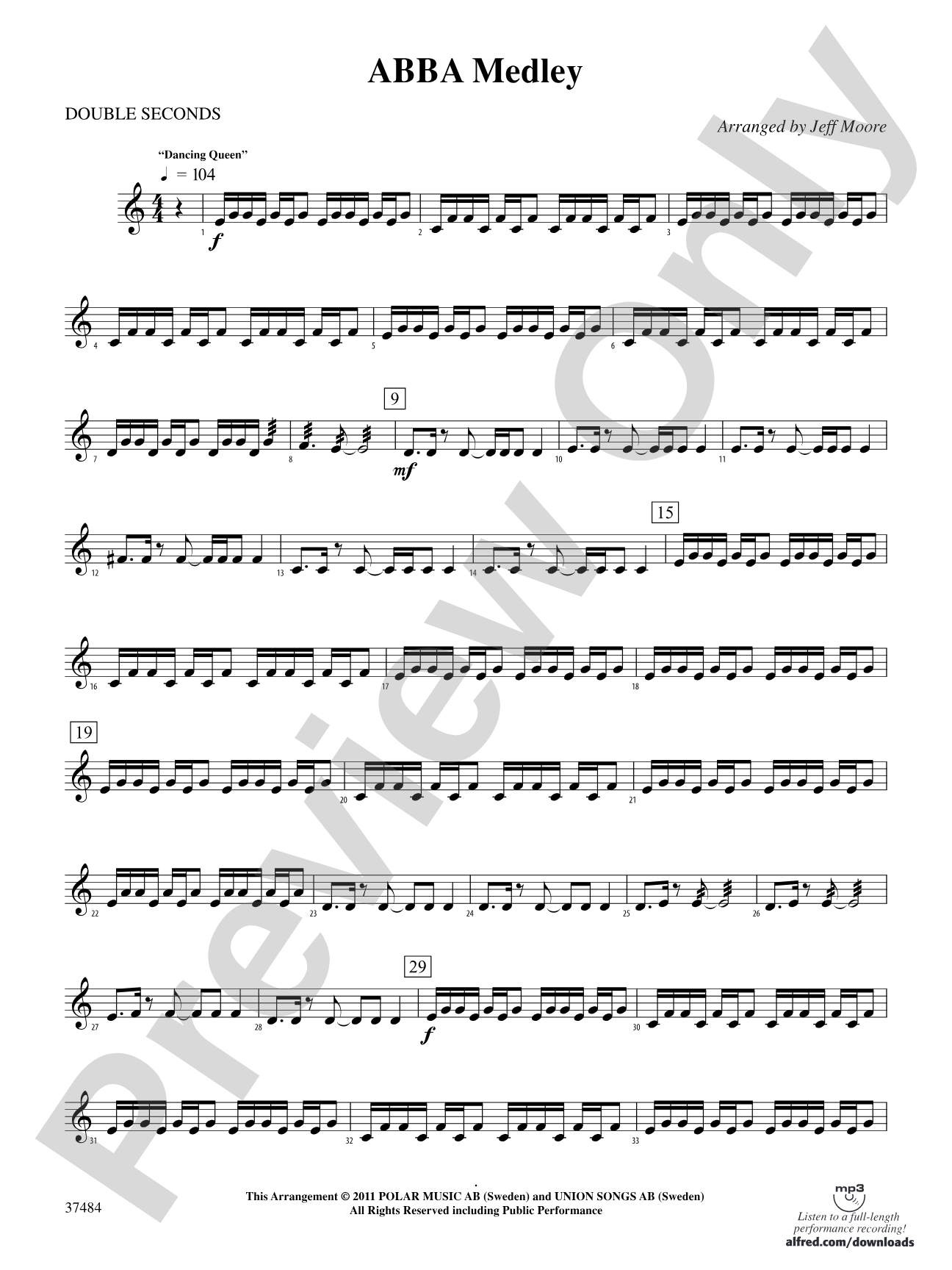 ABBA Medley: 3rd Percussion